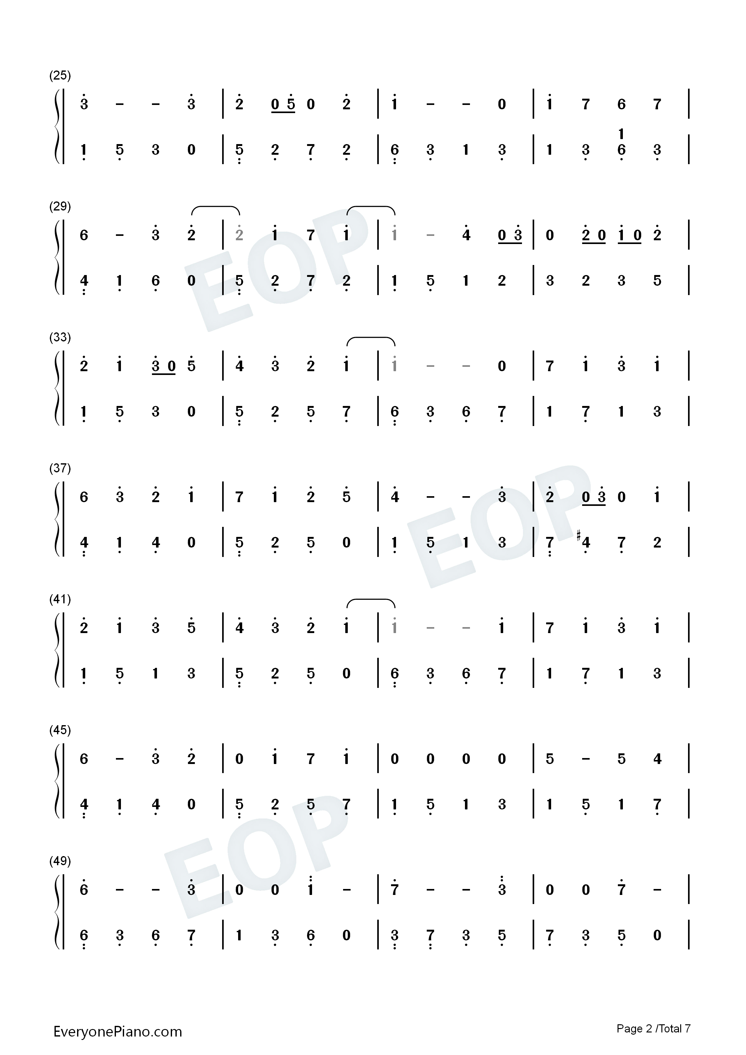对我来说只有你钢琴简谱_甘雨演唱