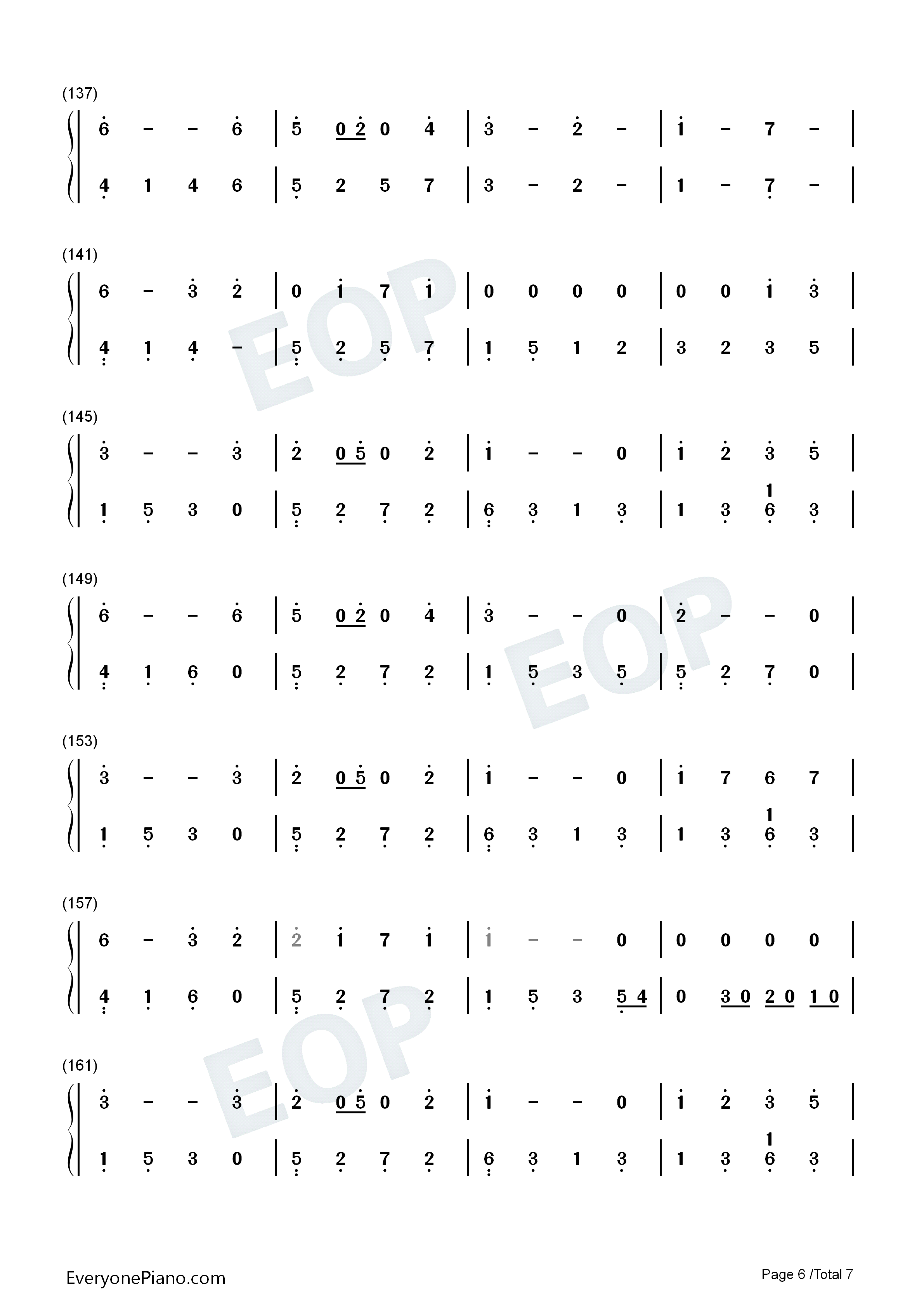 对我来说只有你钢琴简谱_甘雨演唱