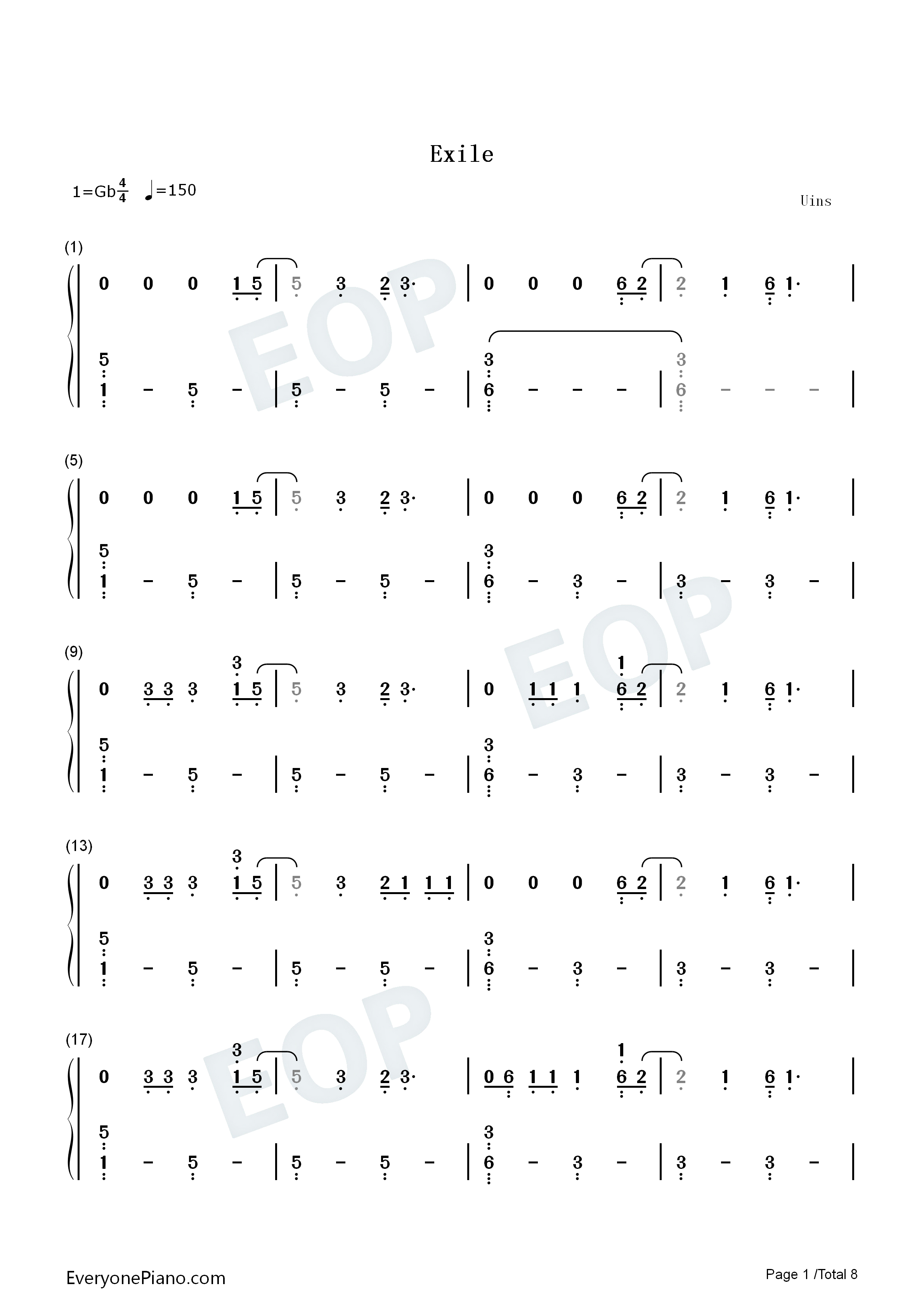 Exile钢琴简谱_Taylor_Swift_Bon_Iver演唱