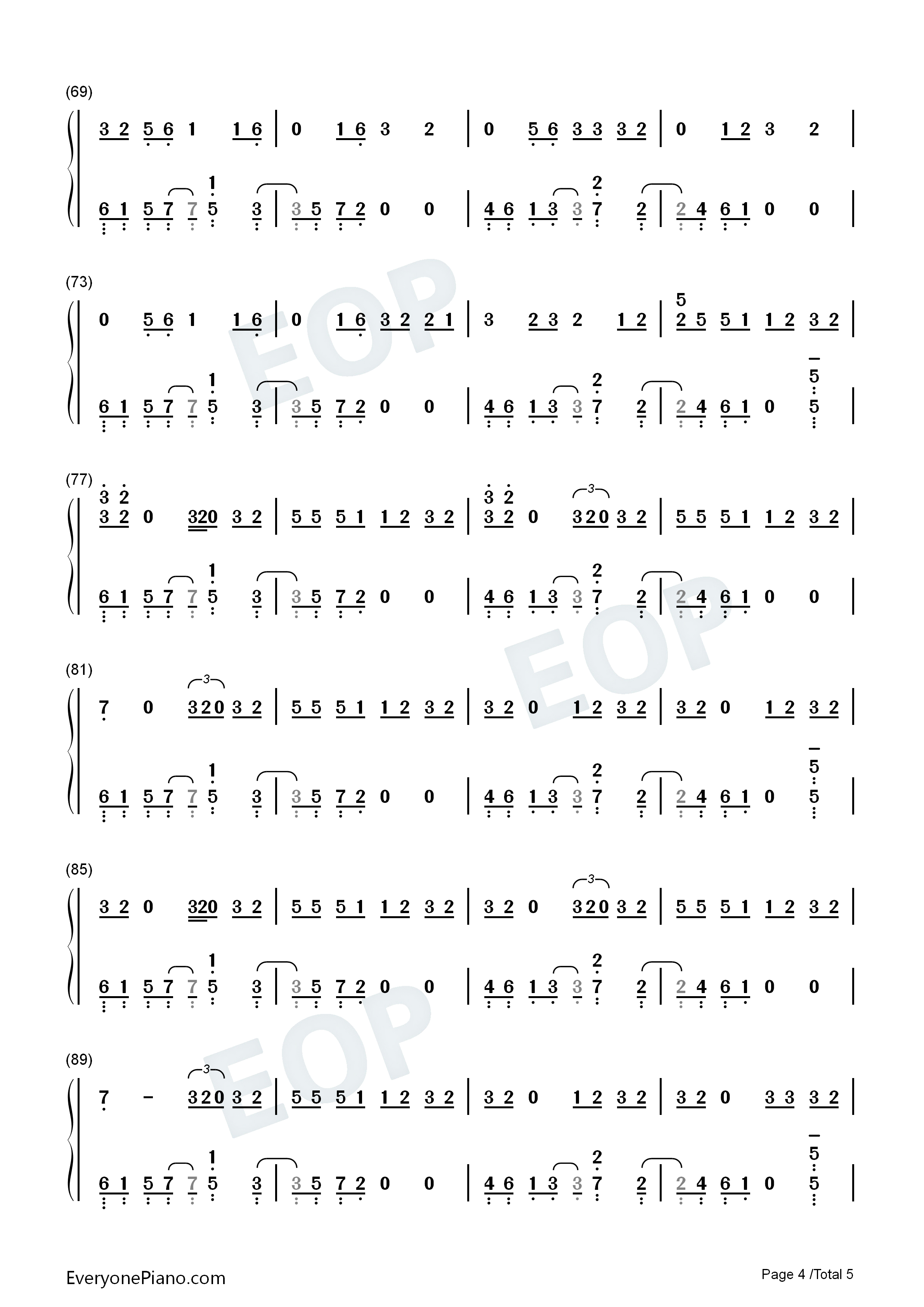 Positions钢琴简谱_Ariana_Grande演唱