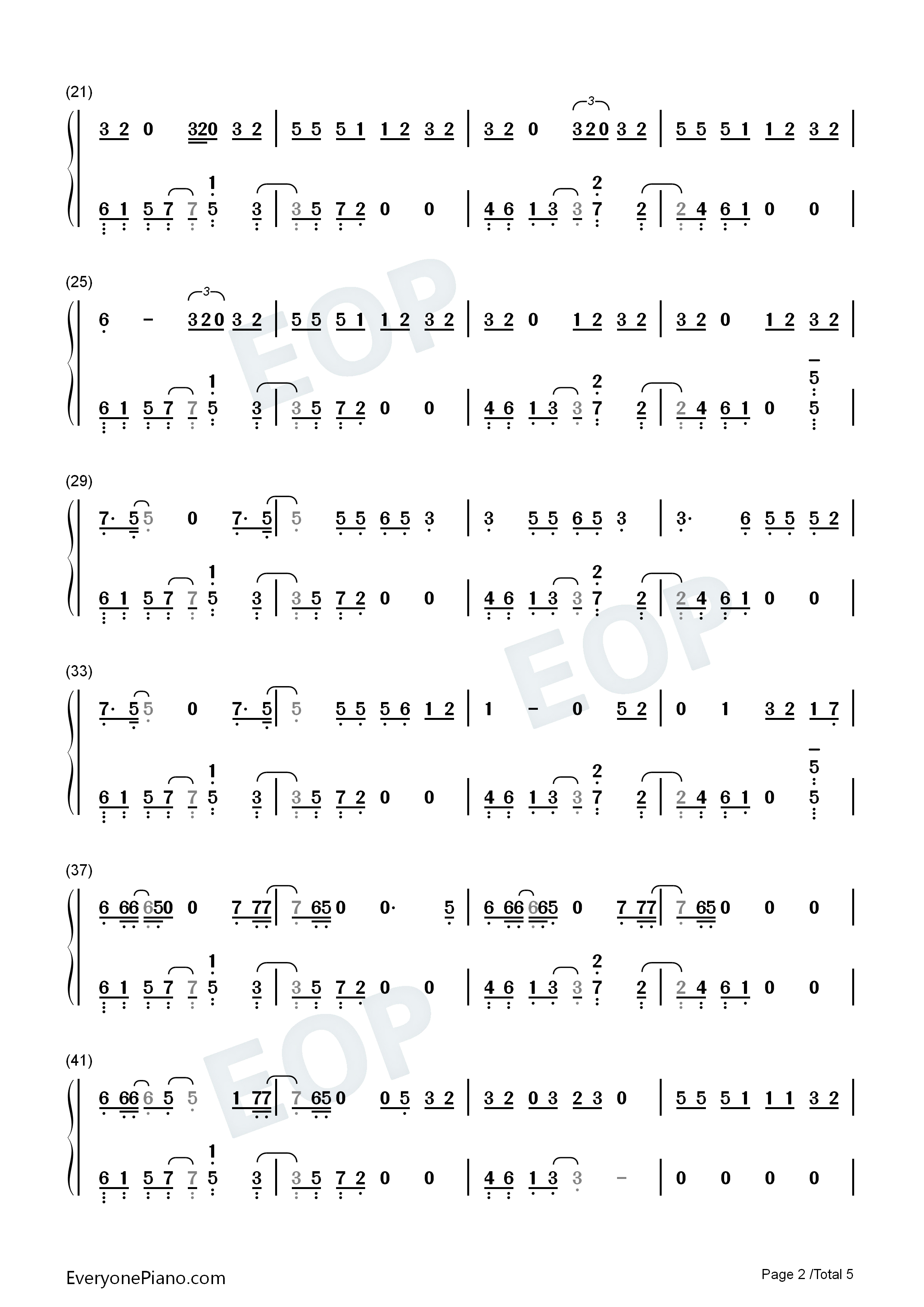 Positions钢琴简谱_Ariana_Grande演唱