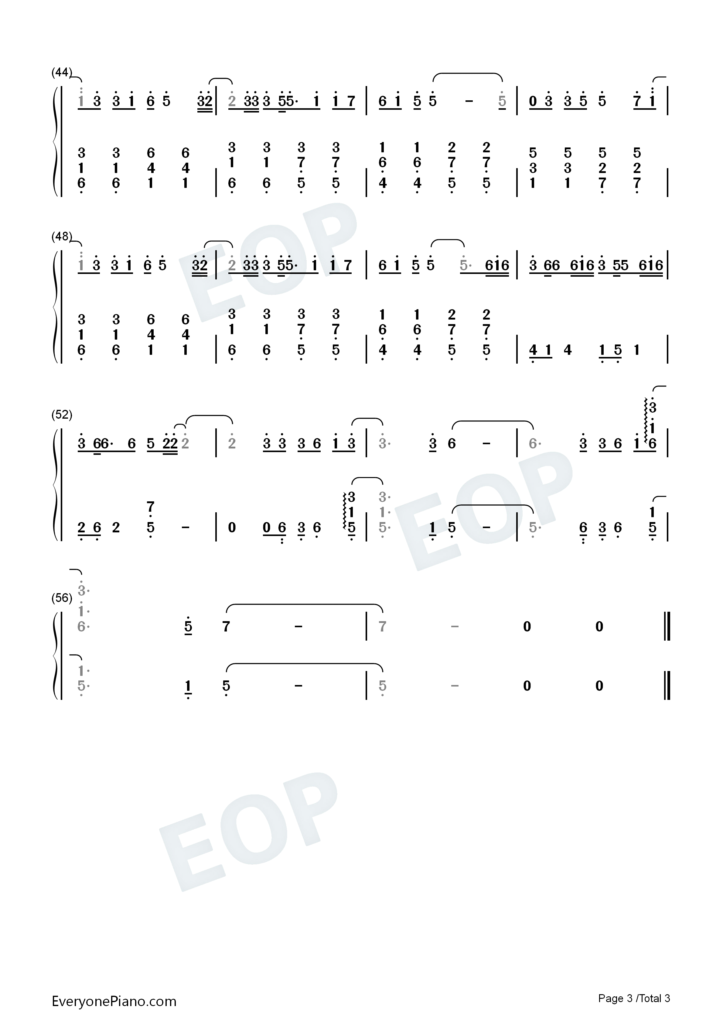 花背后的温柔钢琴简谱_官鸿演唱