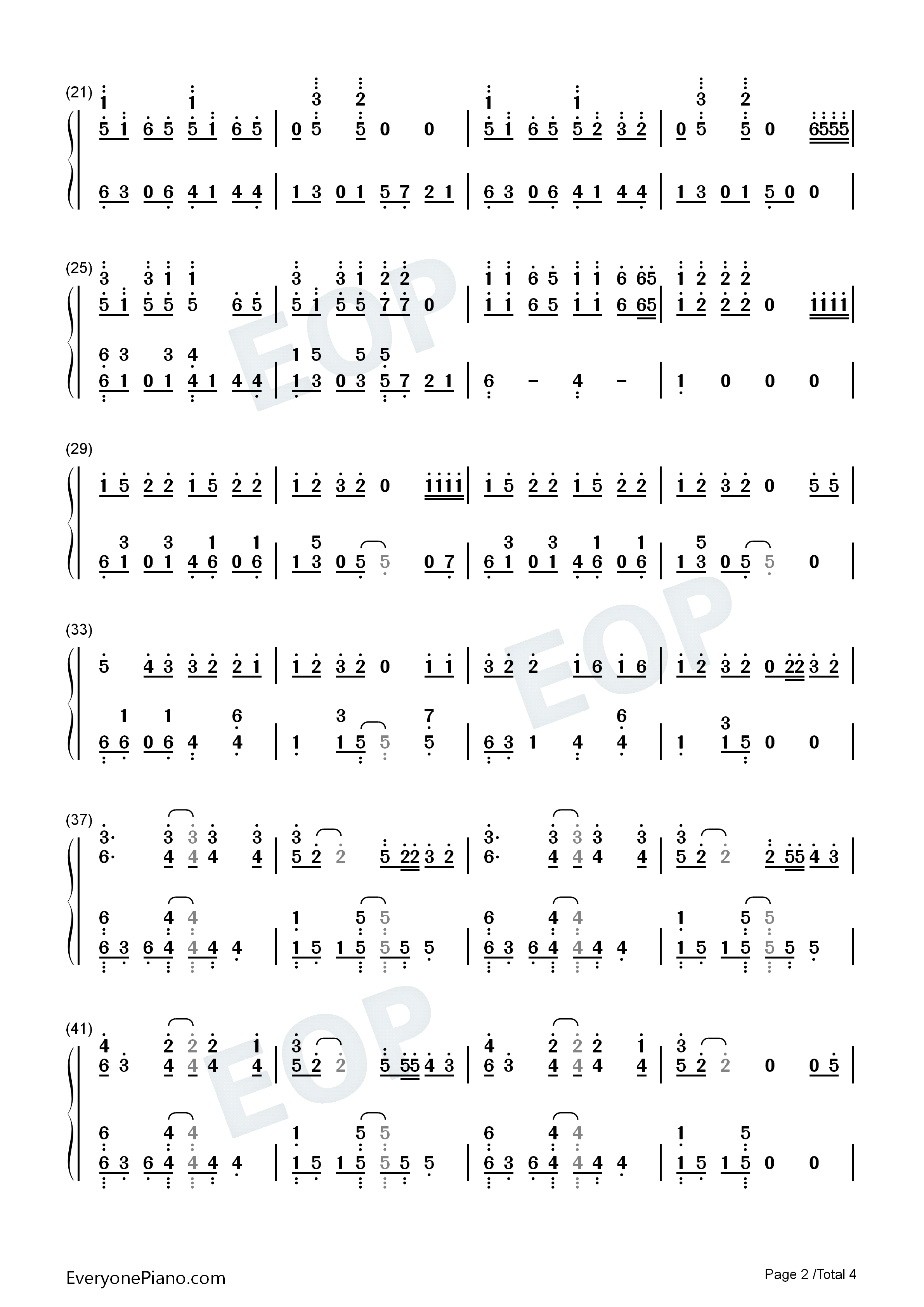 放个大招给你看钢琴简谱_永彬Ryan.B演唱