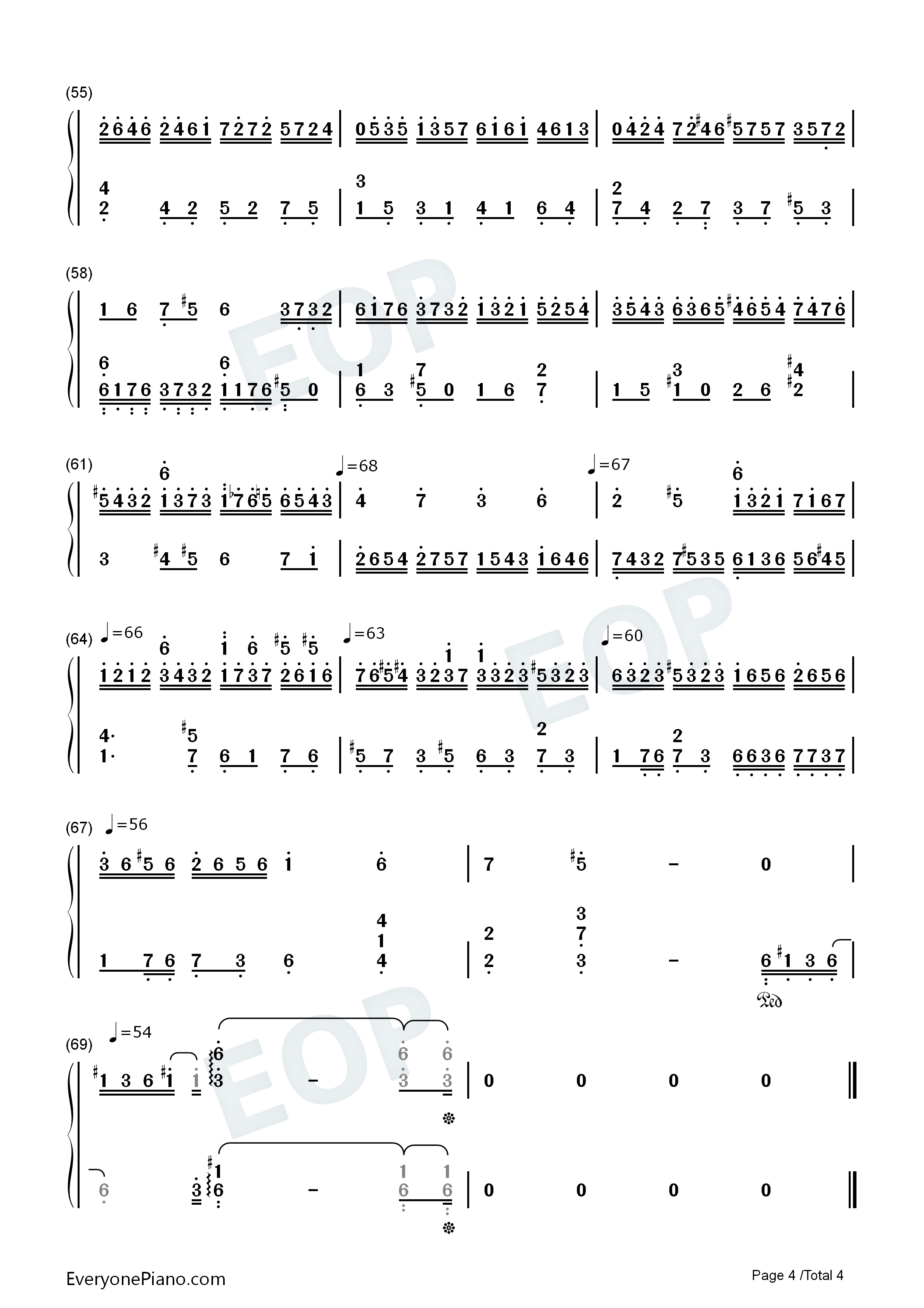 巴赫の赋格作品第578首钢琴简谱_巴赫演唱