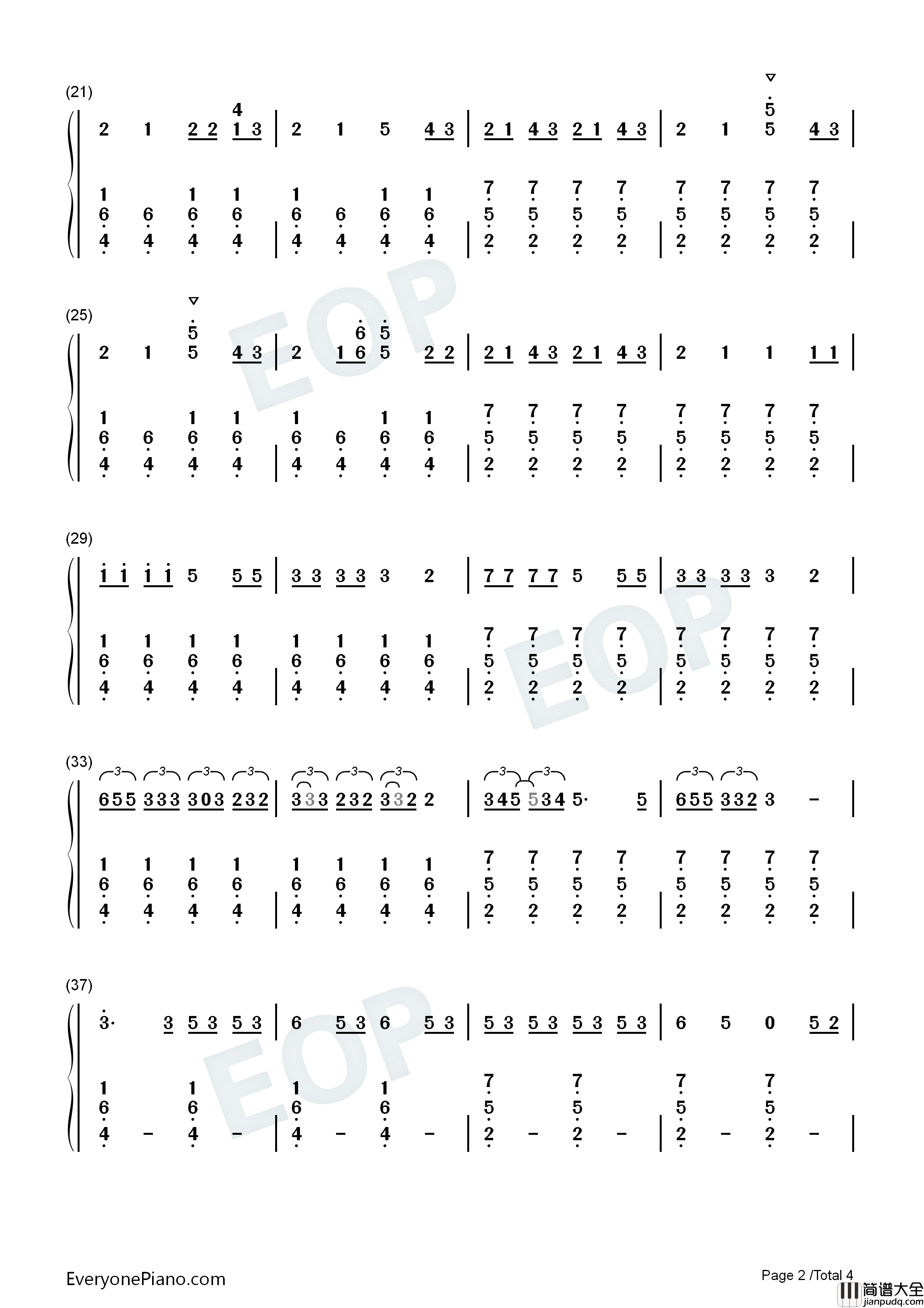 Just_Like_Magic钢琴简谱_Ariana_Grande演唱