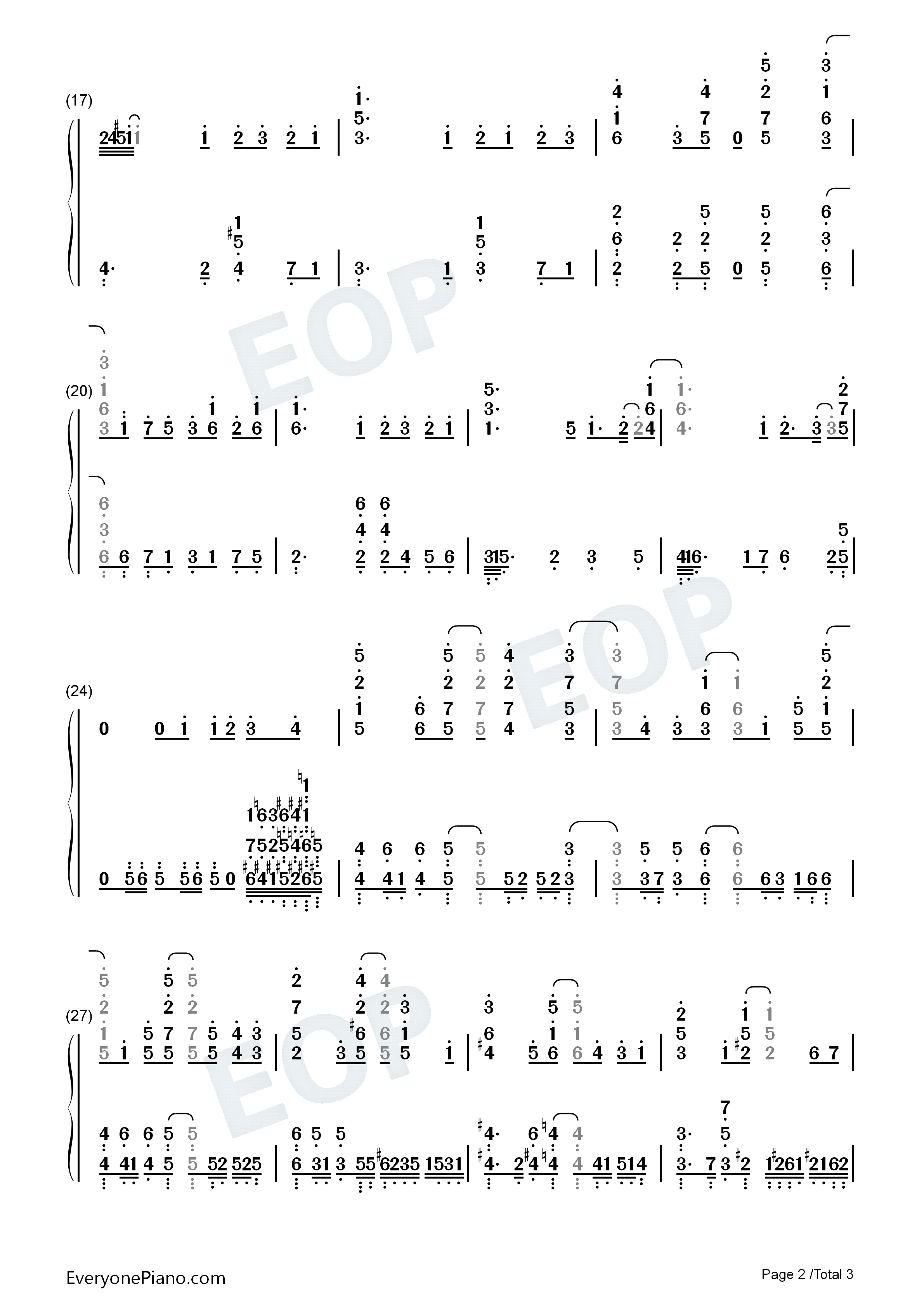 ココロノック钢琴简谱_YuNi演唱