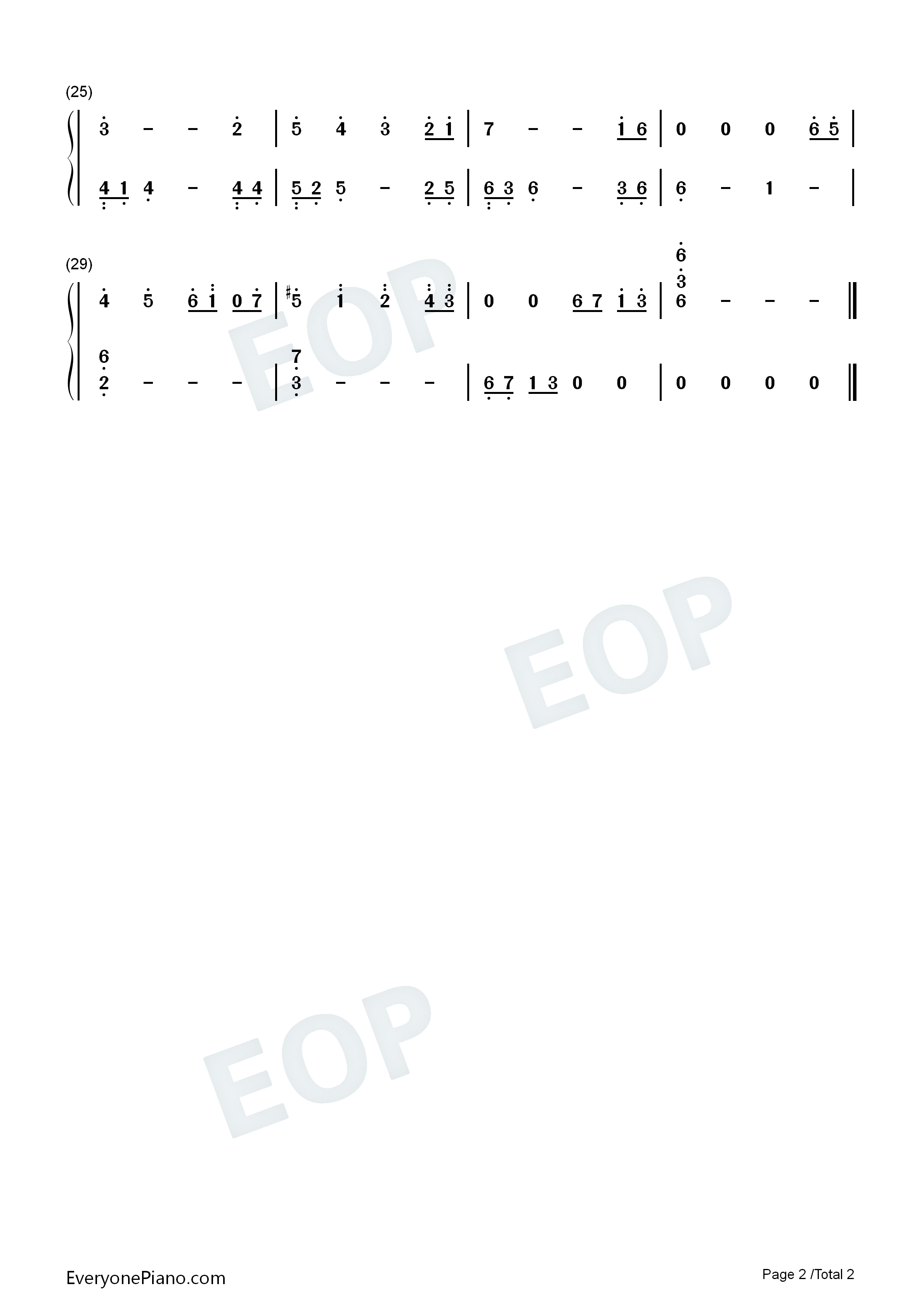 星之所在钢琴简谱_う～み演唱