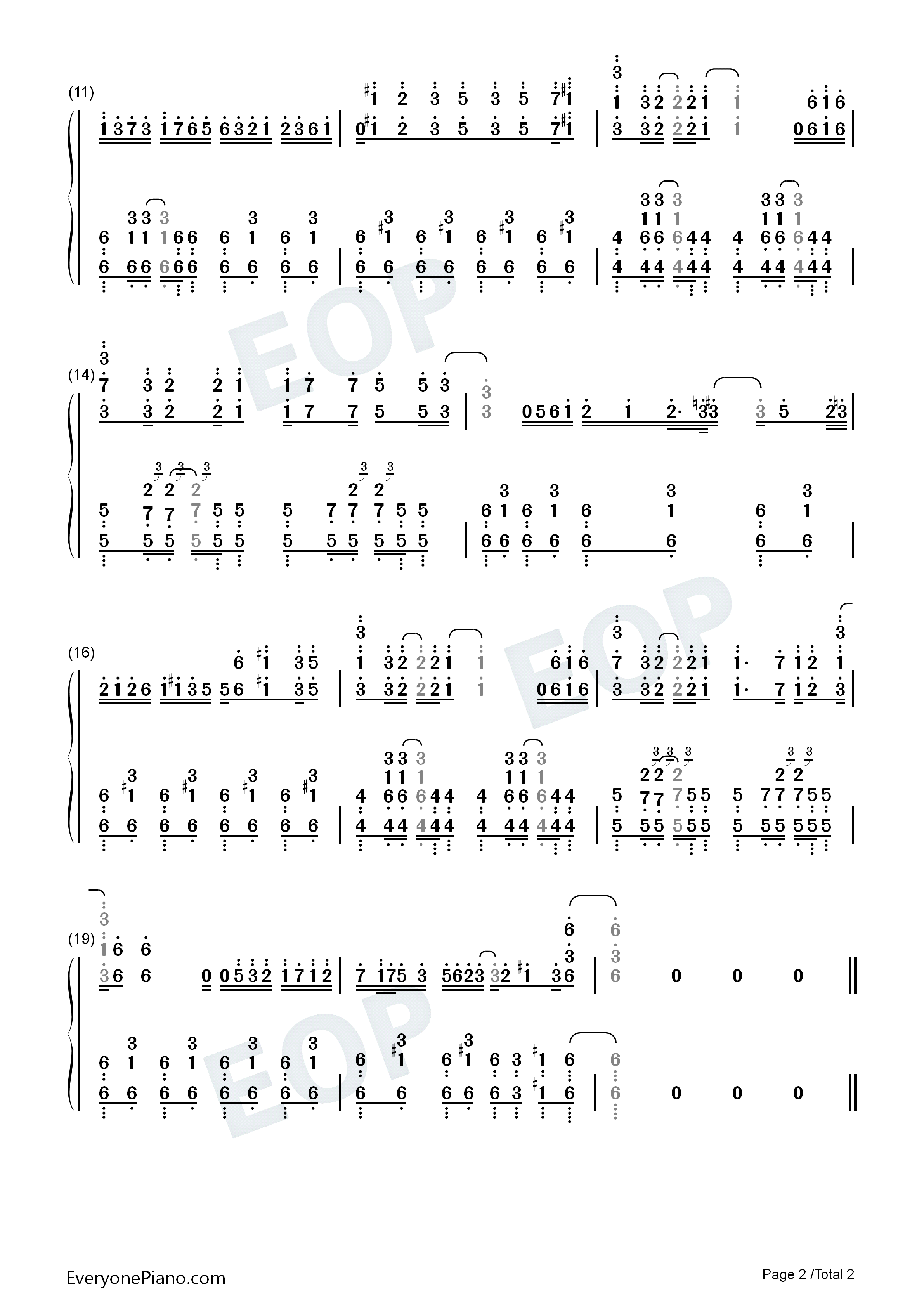 Hope钢琴简谱_邹炯如演唱
