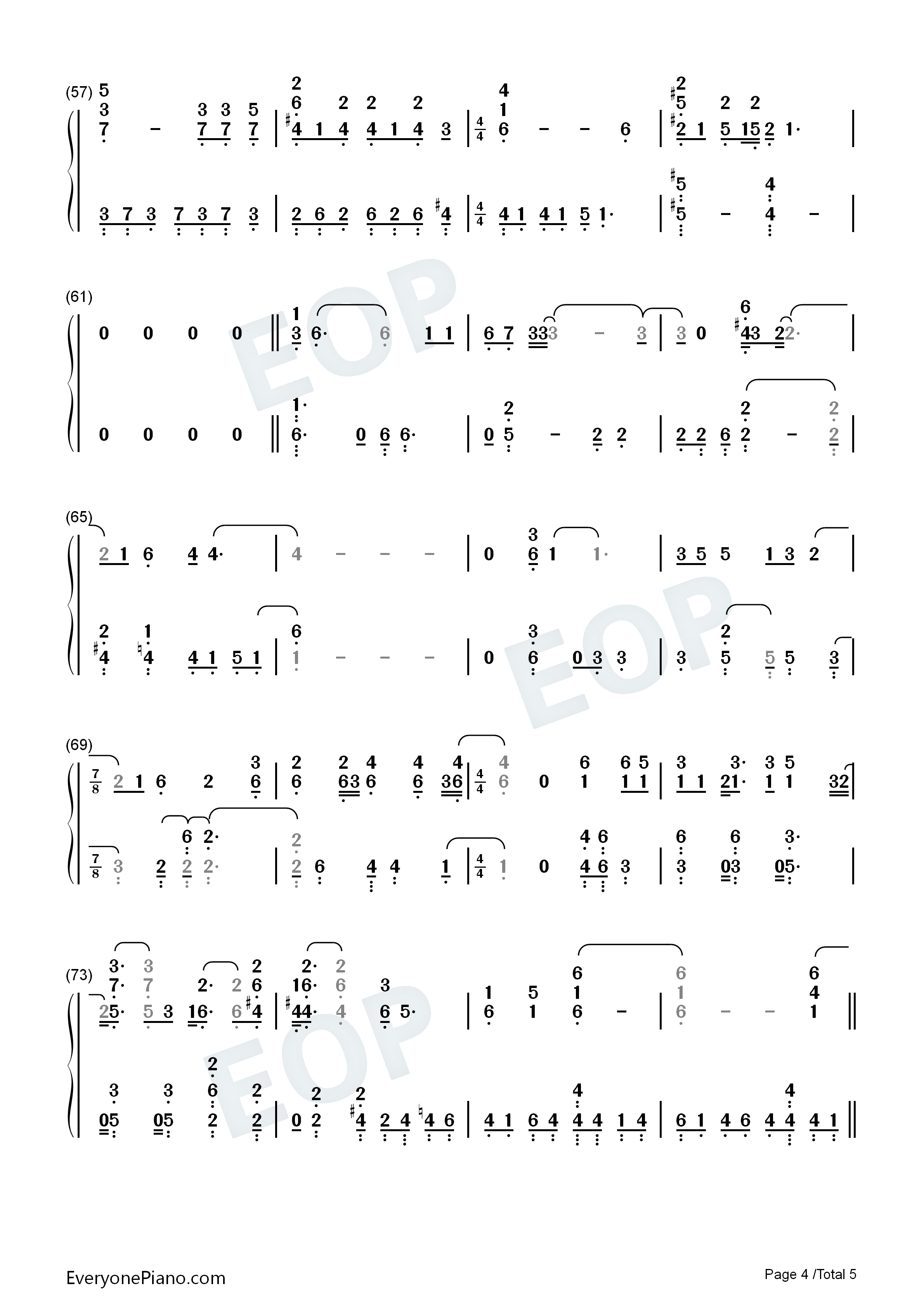 Monster钢琴简谱_Elsa演唱