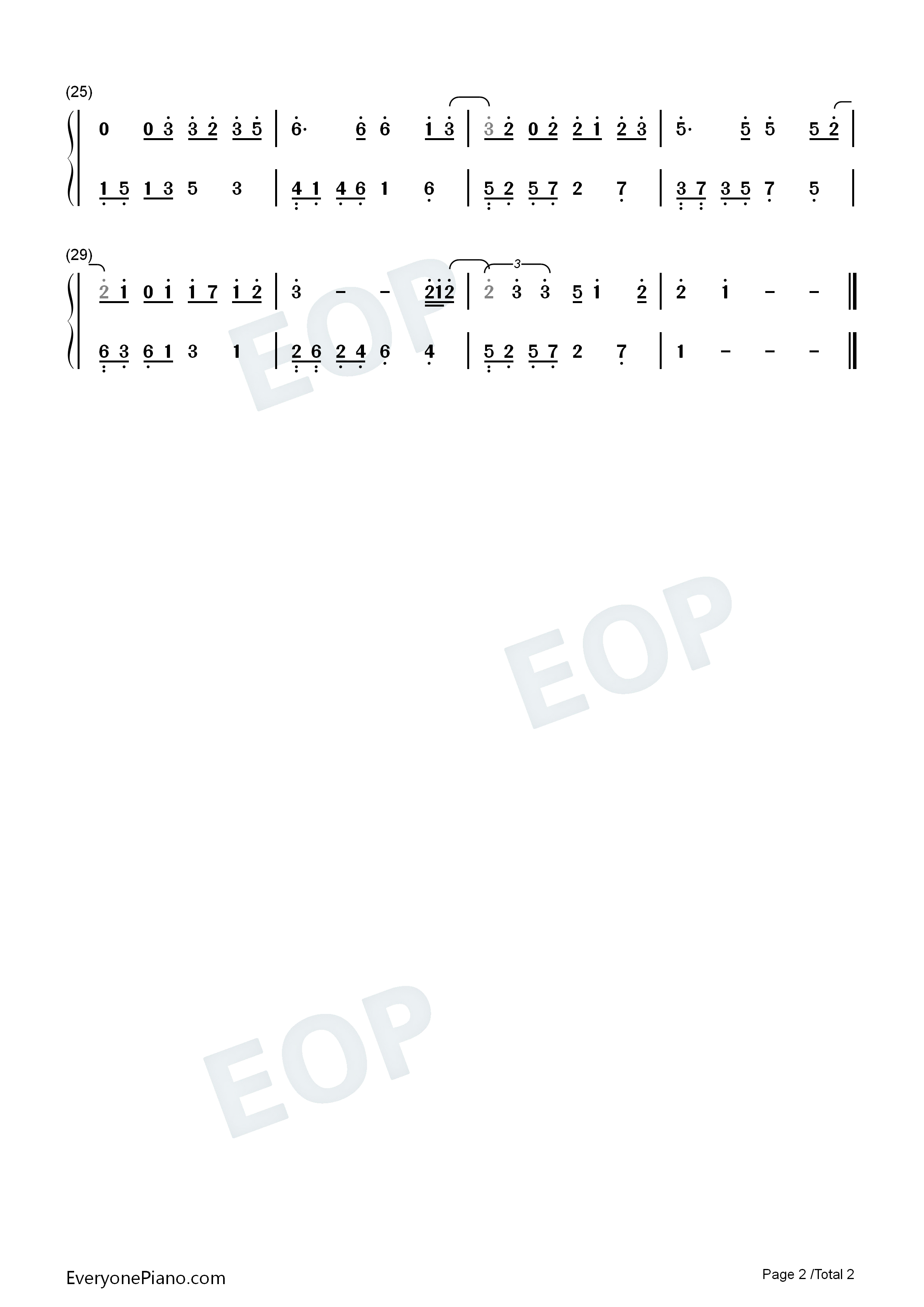 天龙八部之宿敌钢琴简谱_许嵩演唱