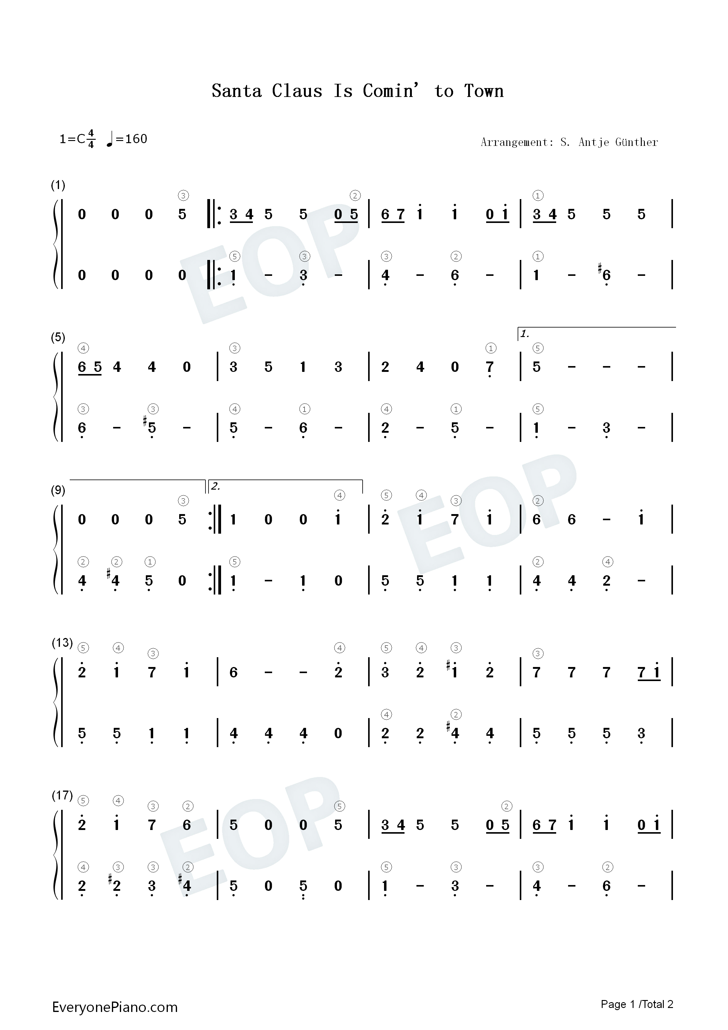 Santa_Claus_Is_Comin_to_Town钢琴简谱_J._Fred_Coots_Haven_Gillespie演唱