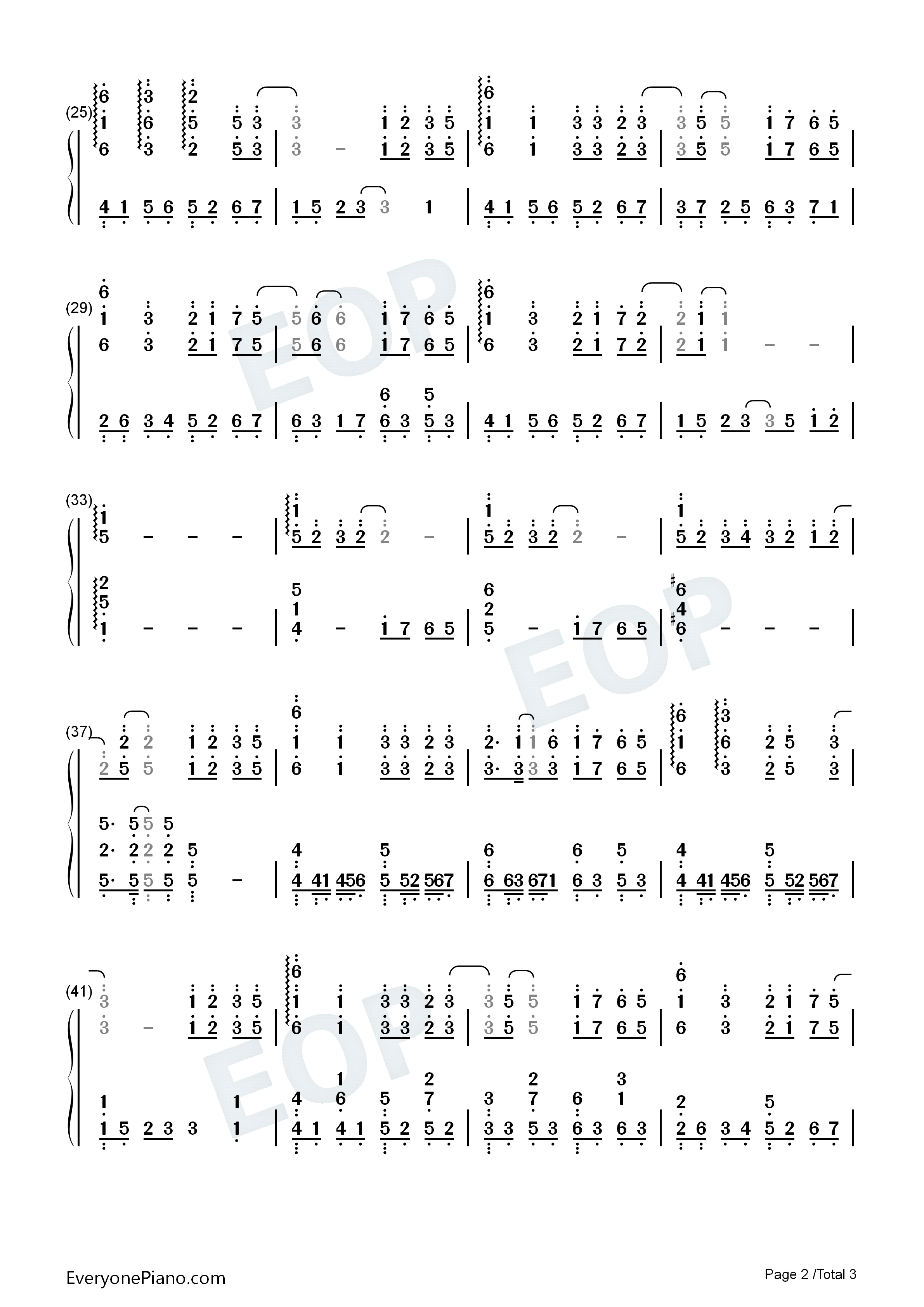 茉莉雨钢琴简谱_林俊杰演唱
