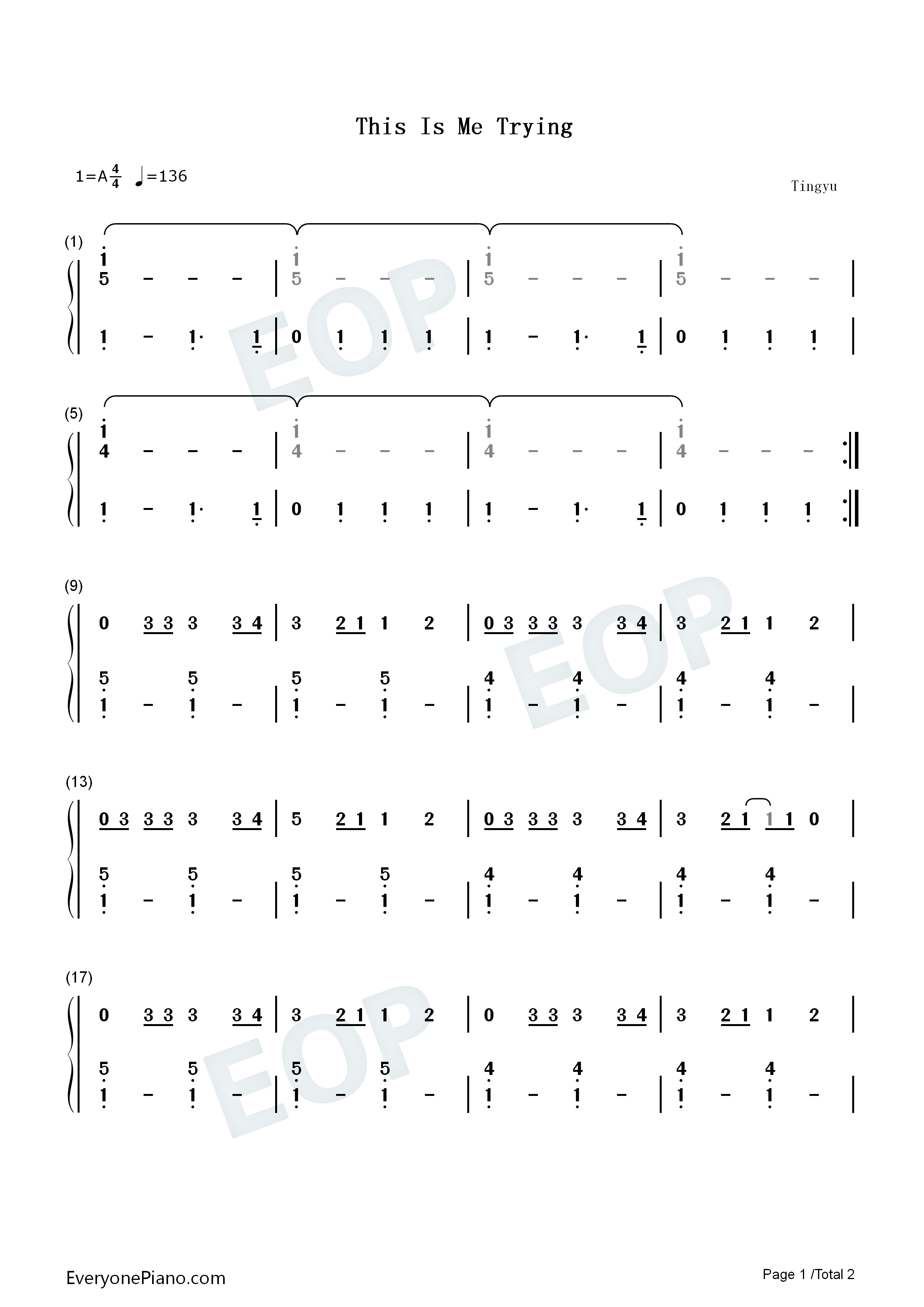 This_Is_Me_Trying钢琴简谱_Taylor_Swift演唱