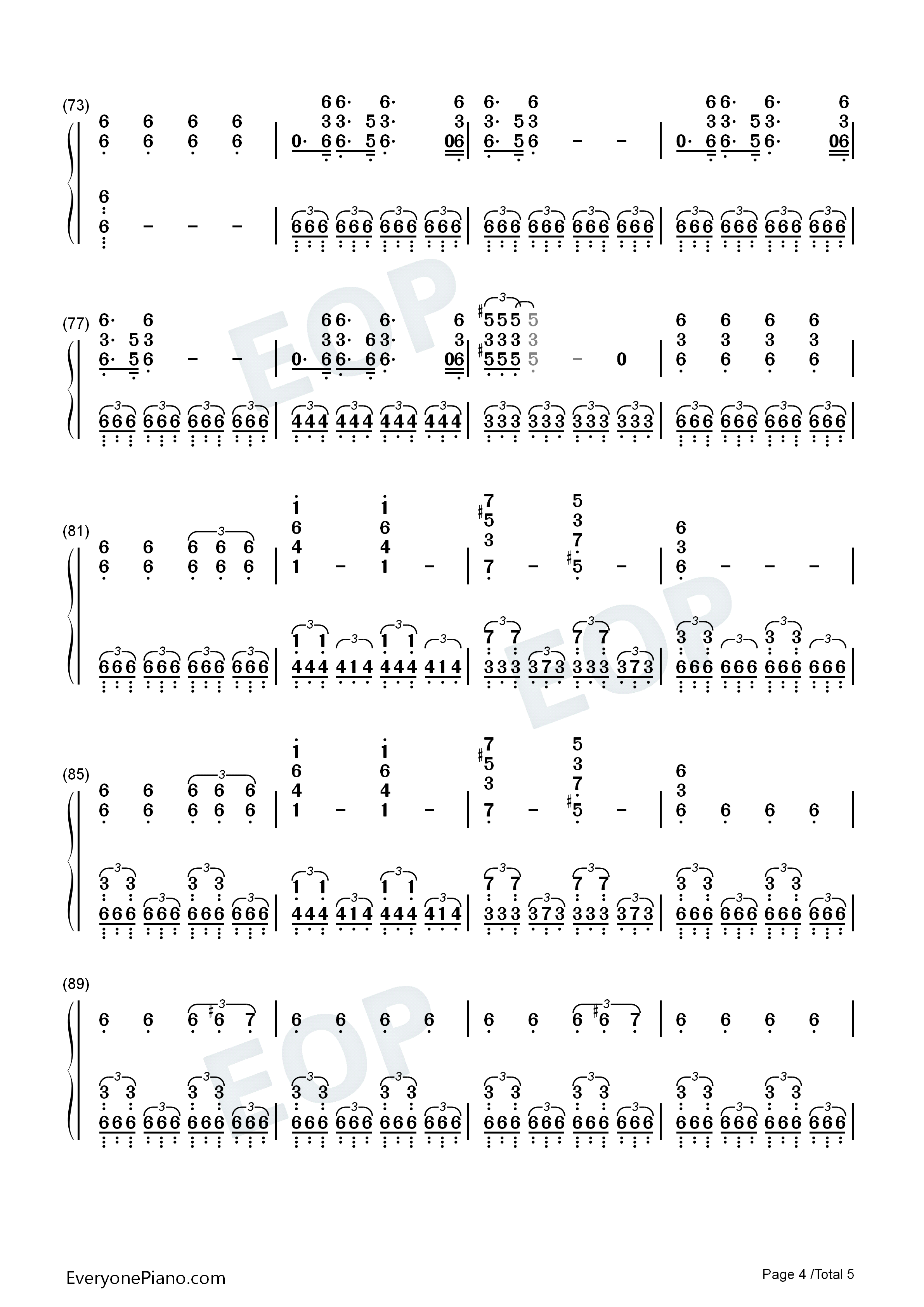 Phobia钢琴简谱_Nothing_But_Thieves演唱