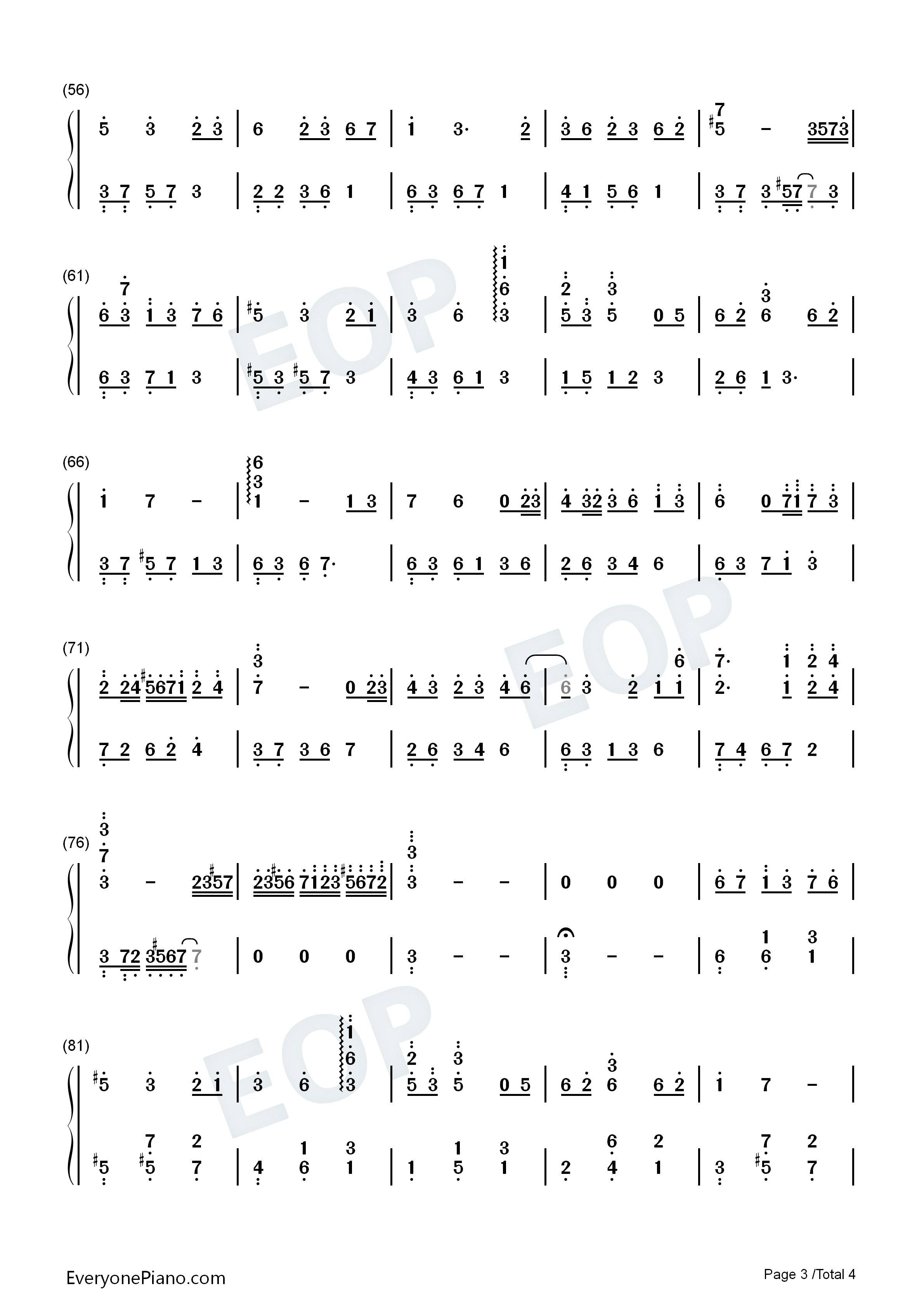 寒意钢琴简谱_M小冯哒演唱