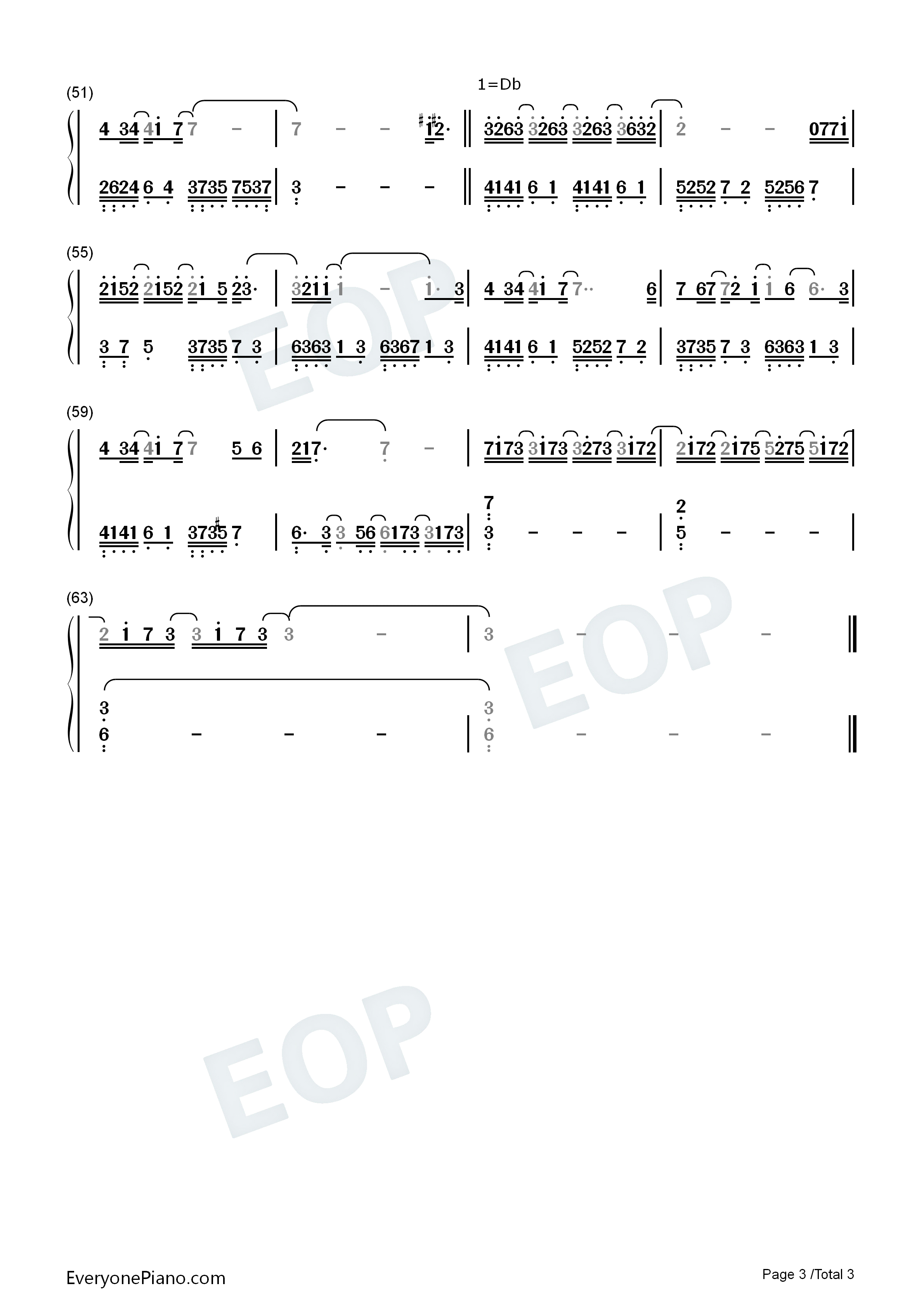 耗尽钢琴简谱_薛之谦_郭聪明演唱