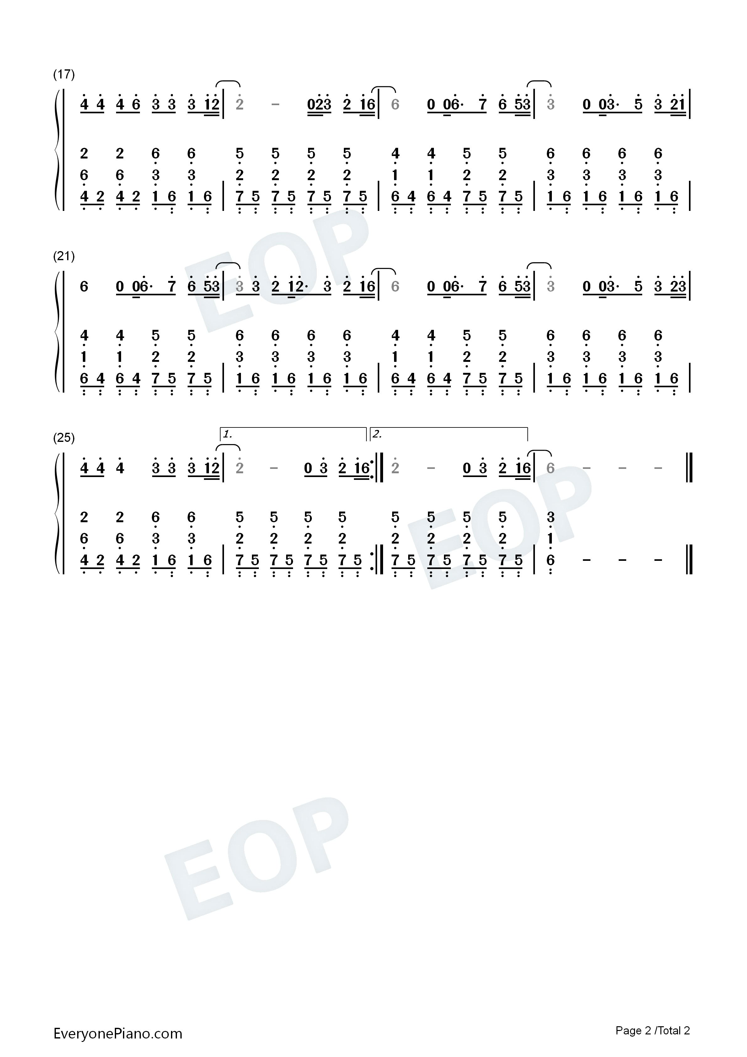 Dont_Cry_for_Me钢琴简谱_Alok_Martin_Jensen_Jason_Derulo演唱