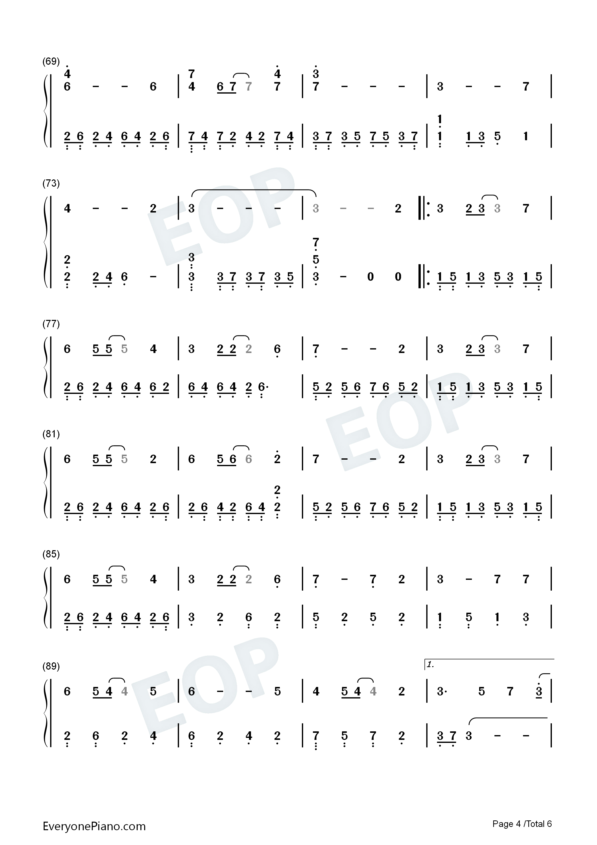 与君知钢琴简谱_李蚊香演唱