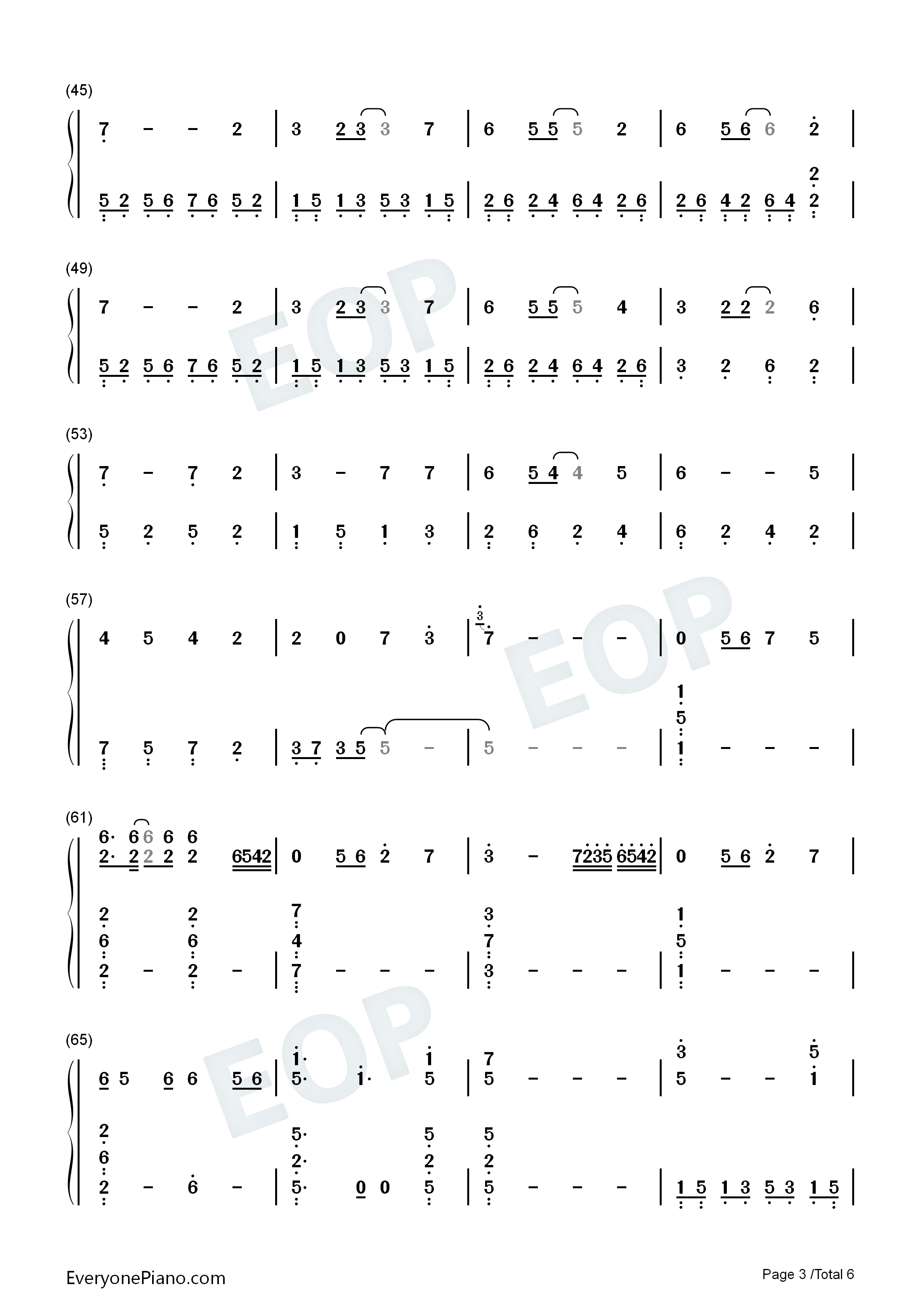 与君知钢琴简谱_李蚊香演唱