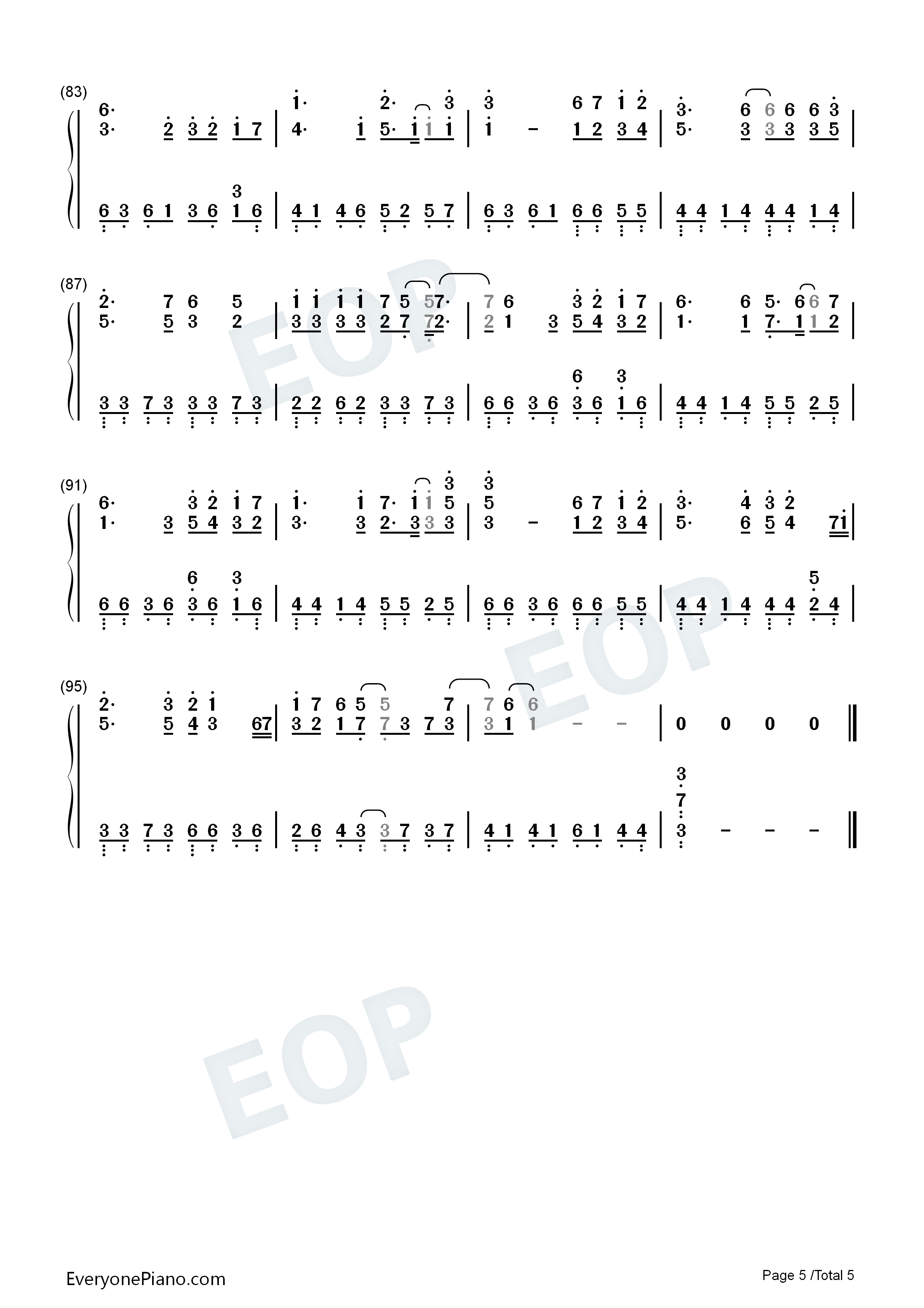 天命独绝钢琴简谱_华语群星演唱