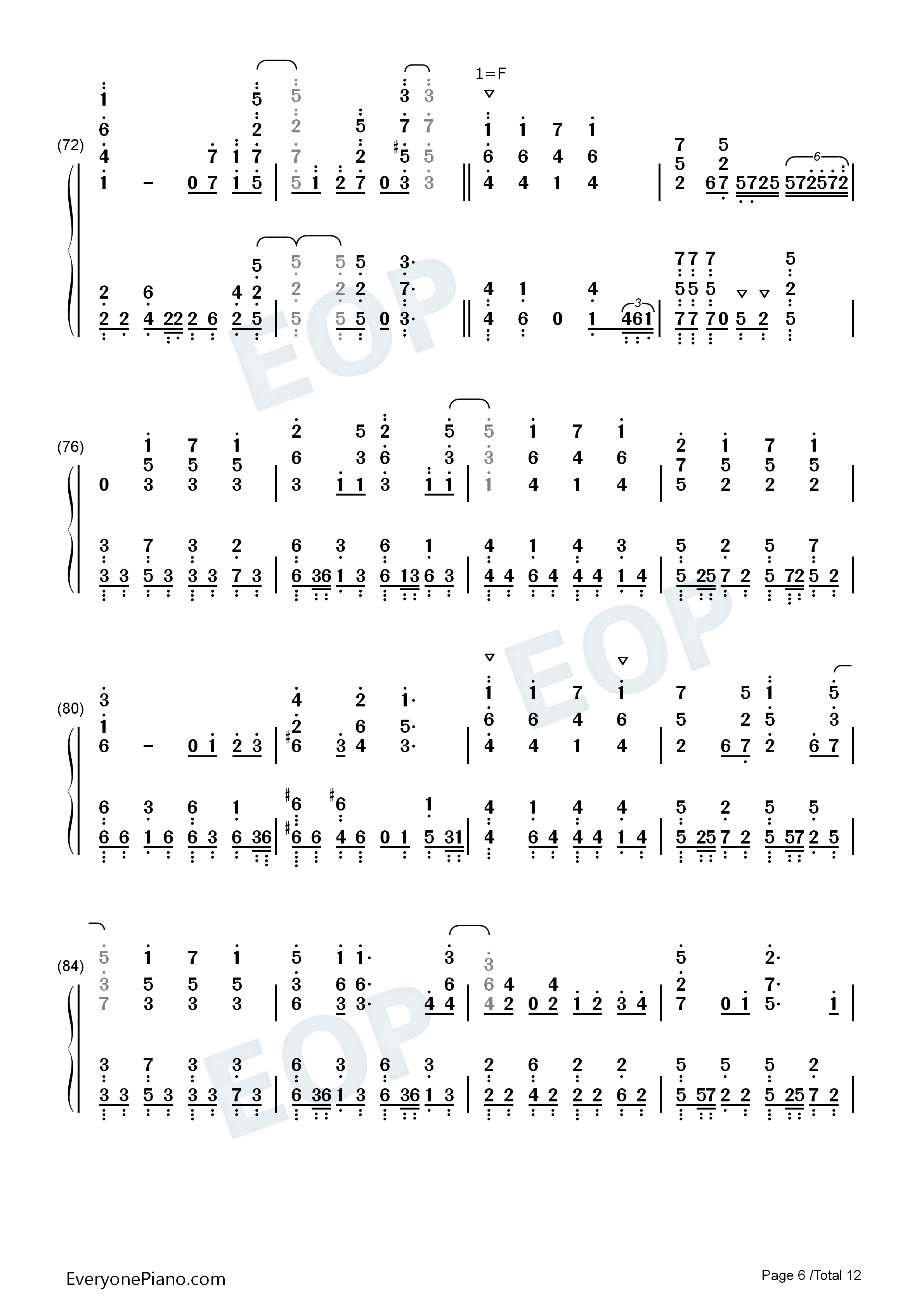 Baby_Lady_LOVE钢琴简谱_Ray演唱