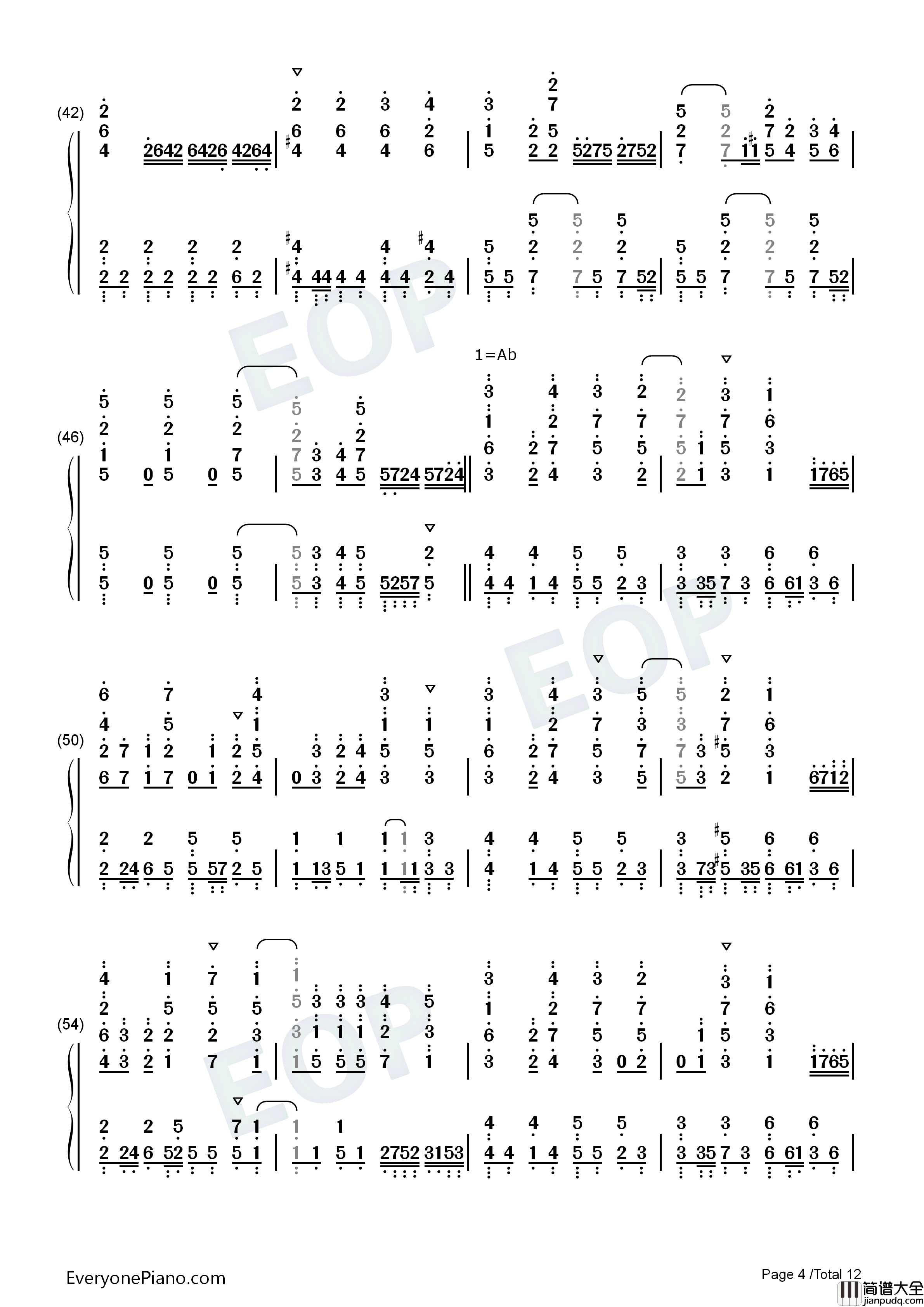 Baby_Lady_LOVE钢琴简谱_Ray演唱