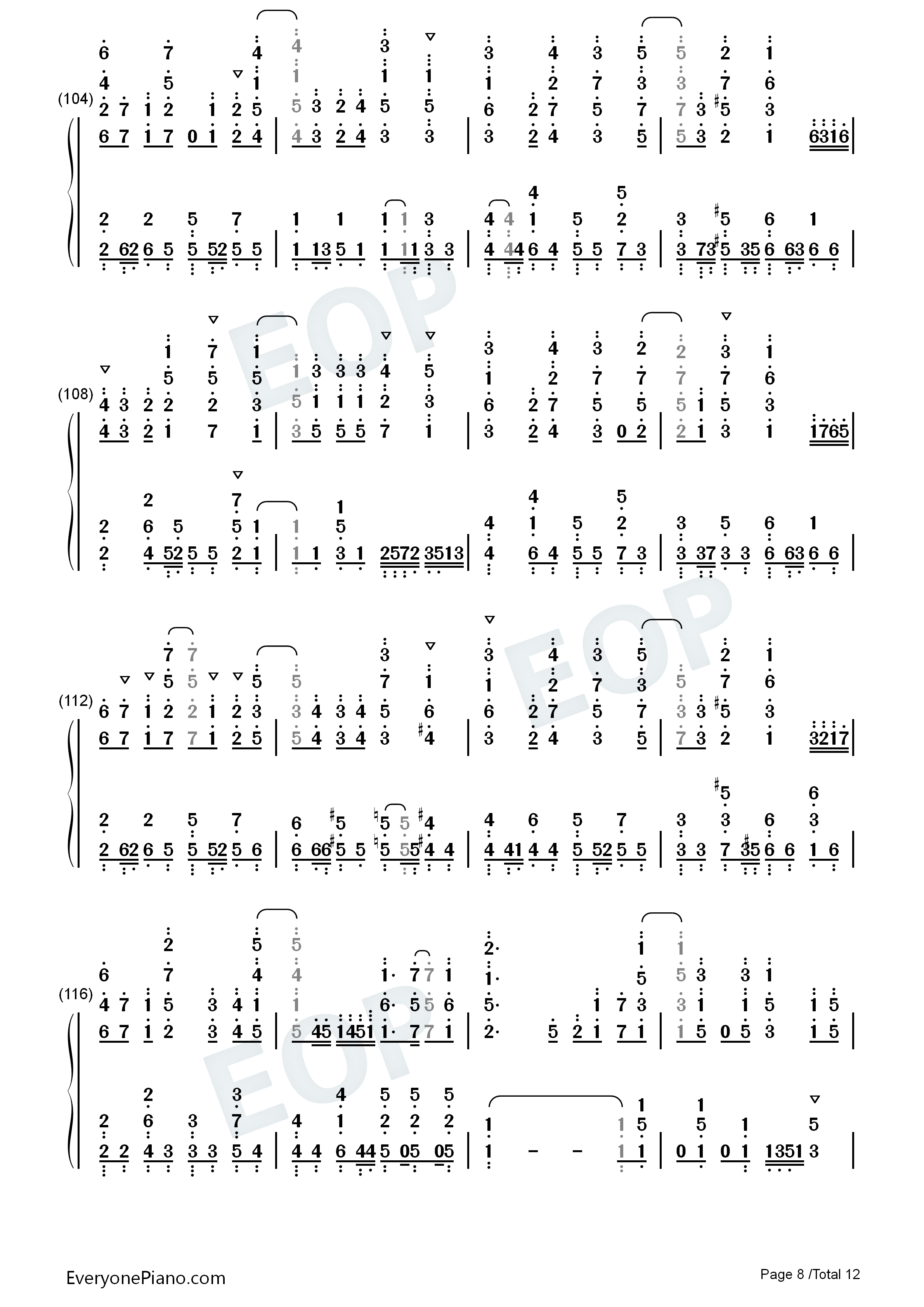 Baby_Lady_LOVE钢琴简谱_Ray演唱