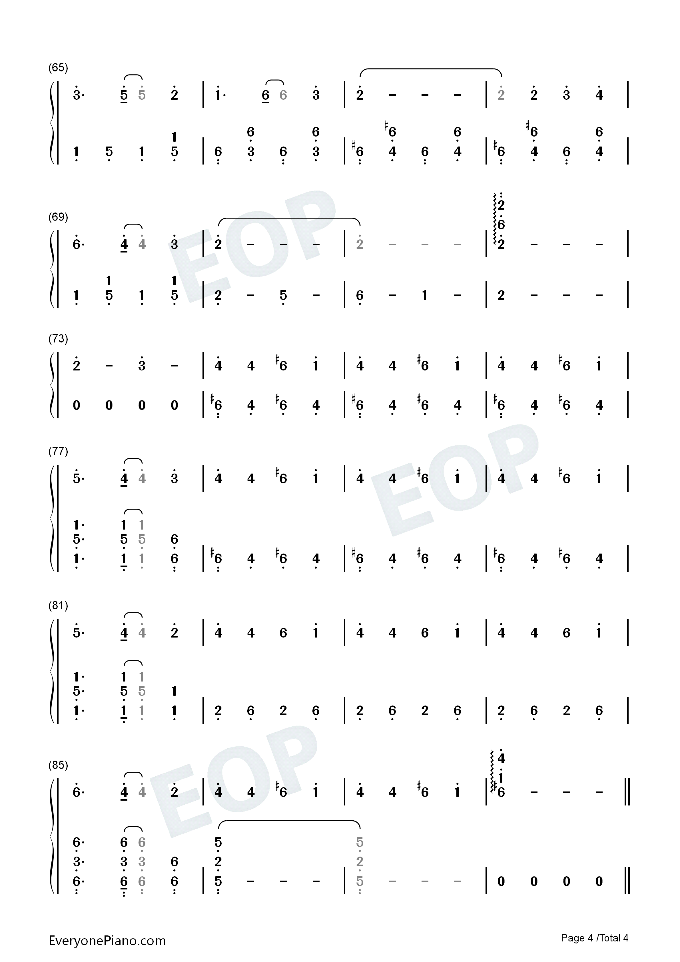 Let's_Be_Friends_Lena_Theme钢琴简谱_Sergey_Eybog演唱