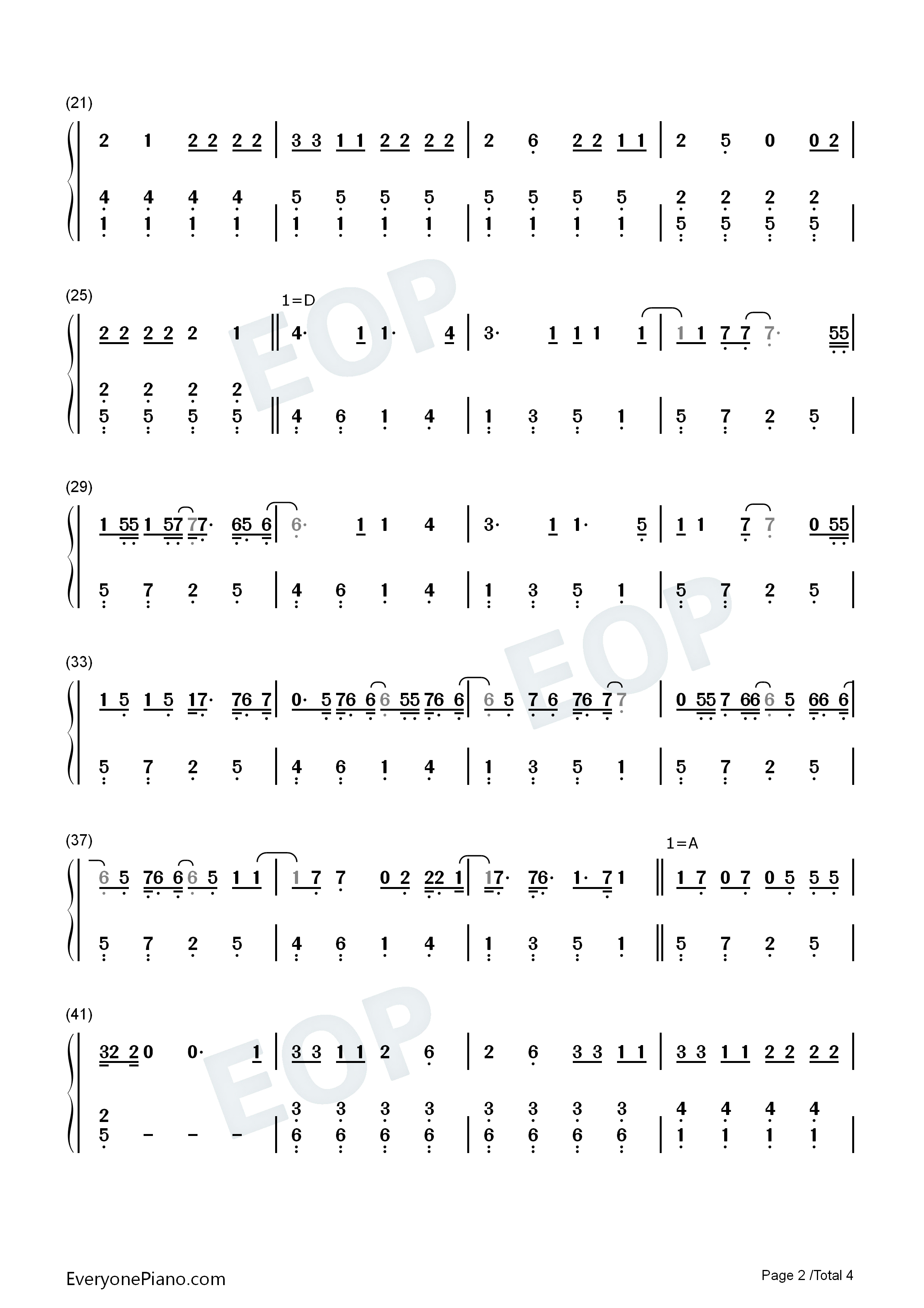 Gold_Rush钢琴简谱_Taylor_Swift演唱