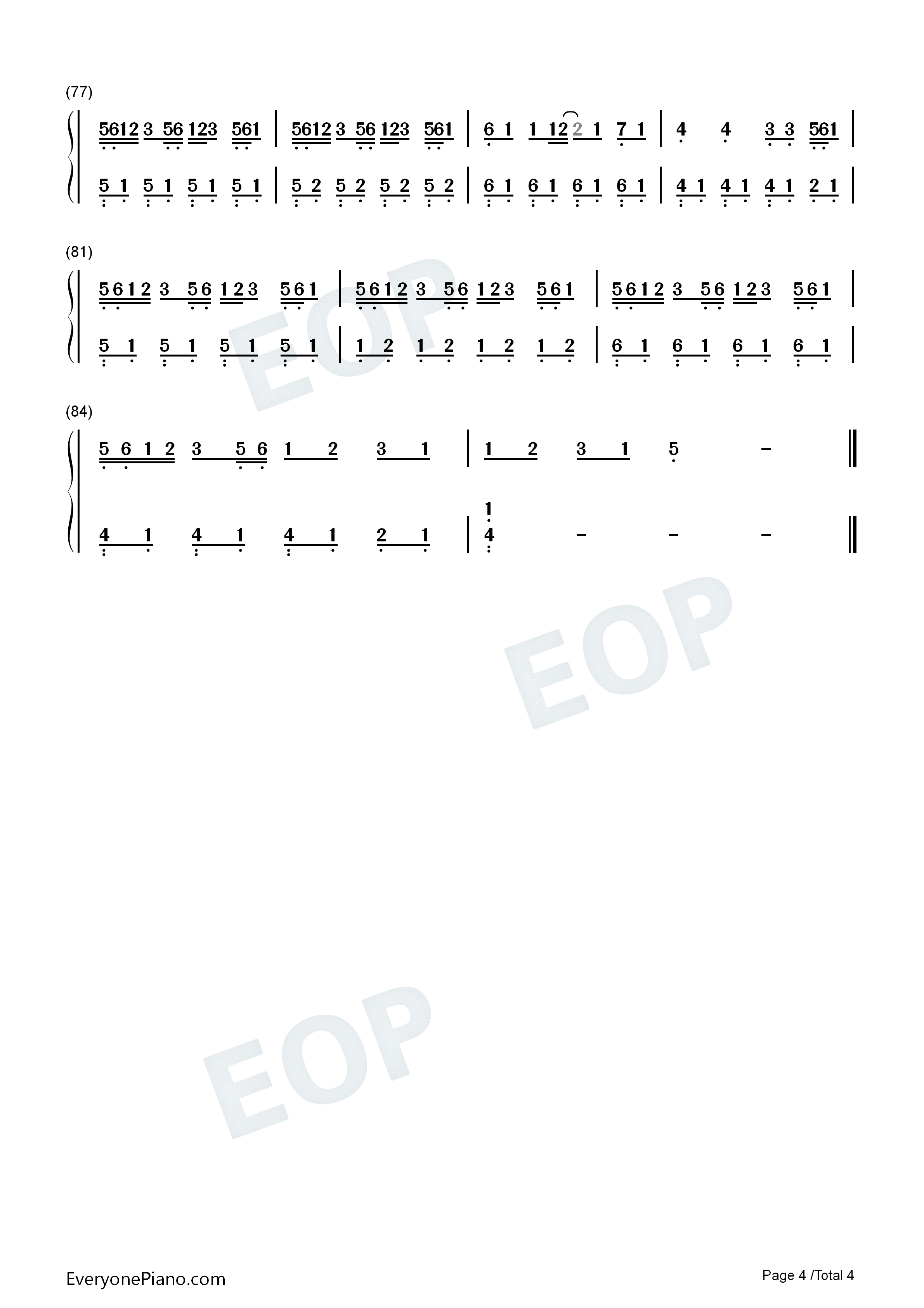 Champagne_Problems钢琴简谱_Taylor_Swift演唱