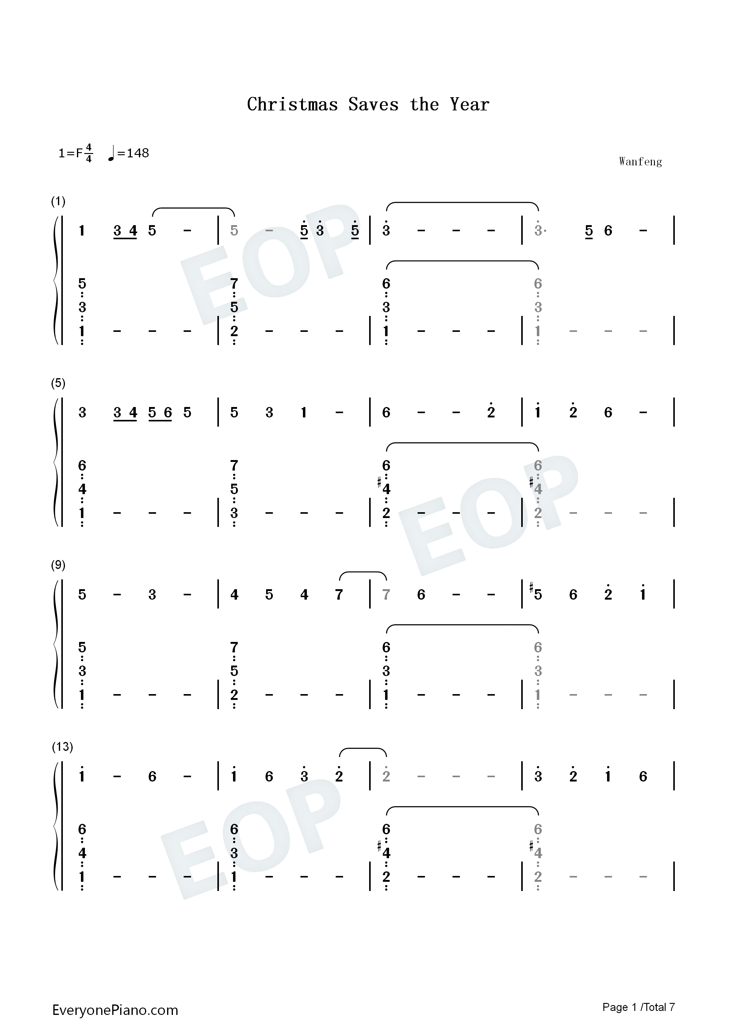 Christmas_Saves_the_Year钢琴简谱_Twenty_One_Pilots演唱