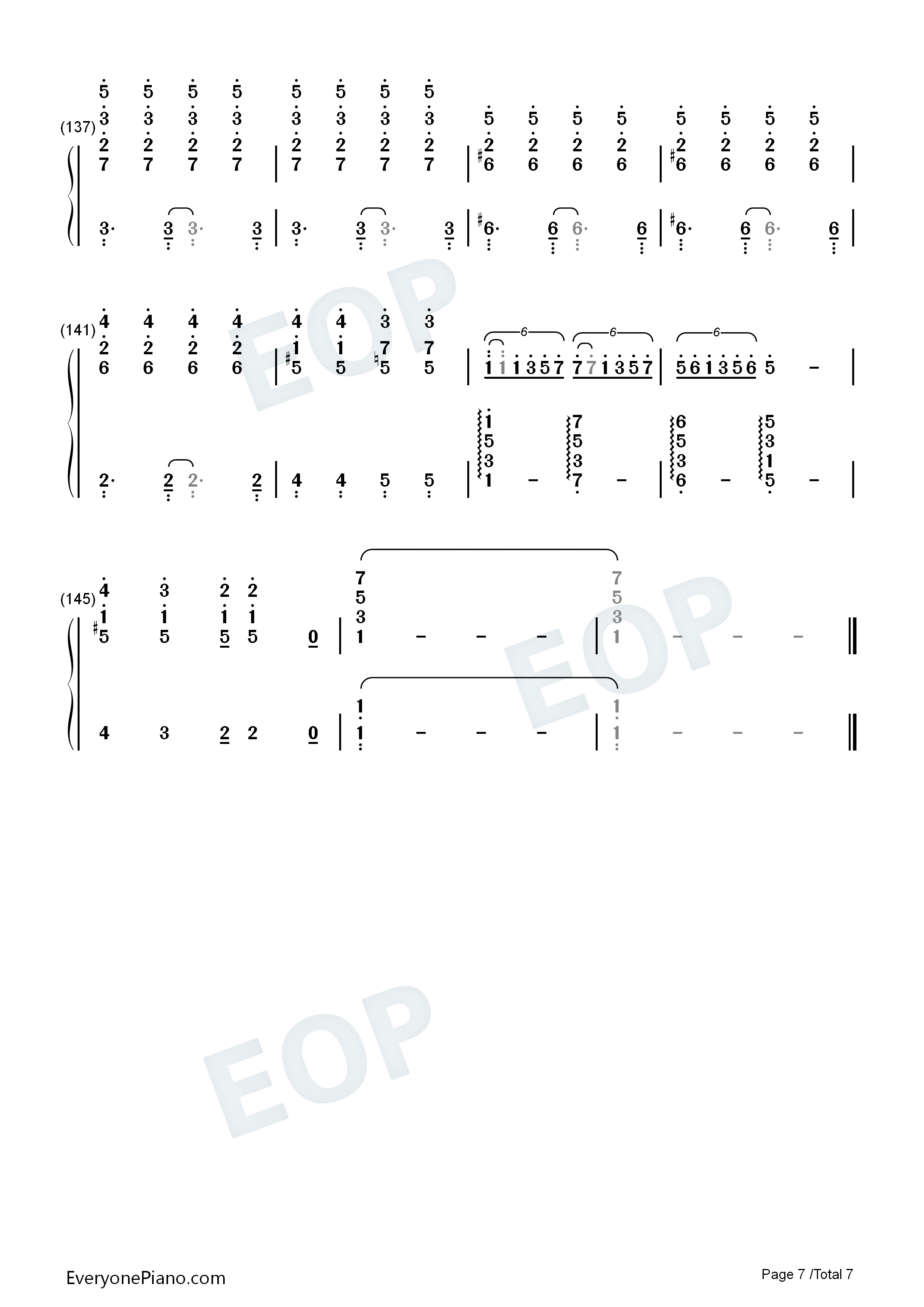 Underneath_the_Tree钢琴简谱_Kelly_Clarkson演唱