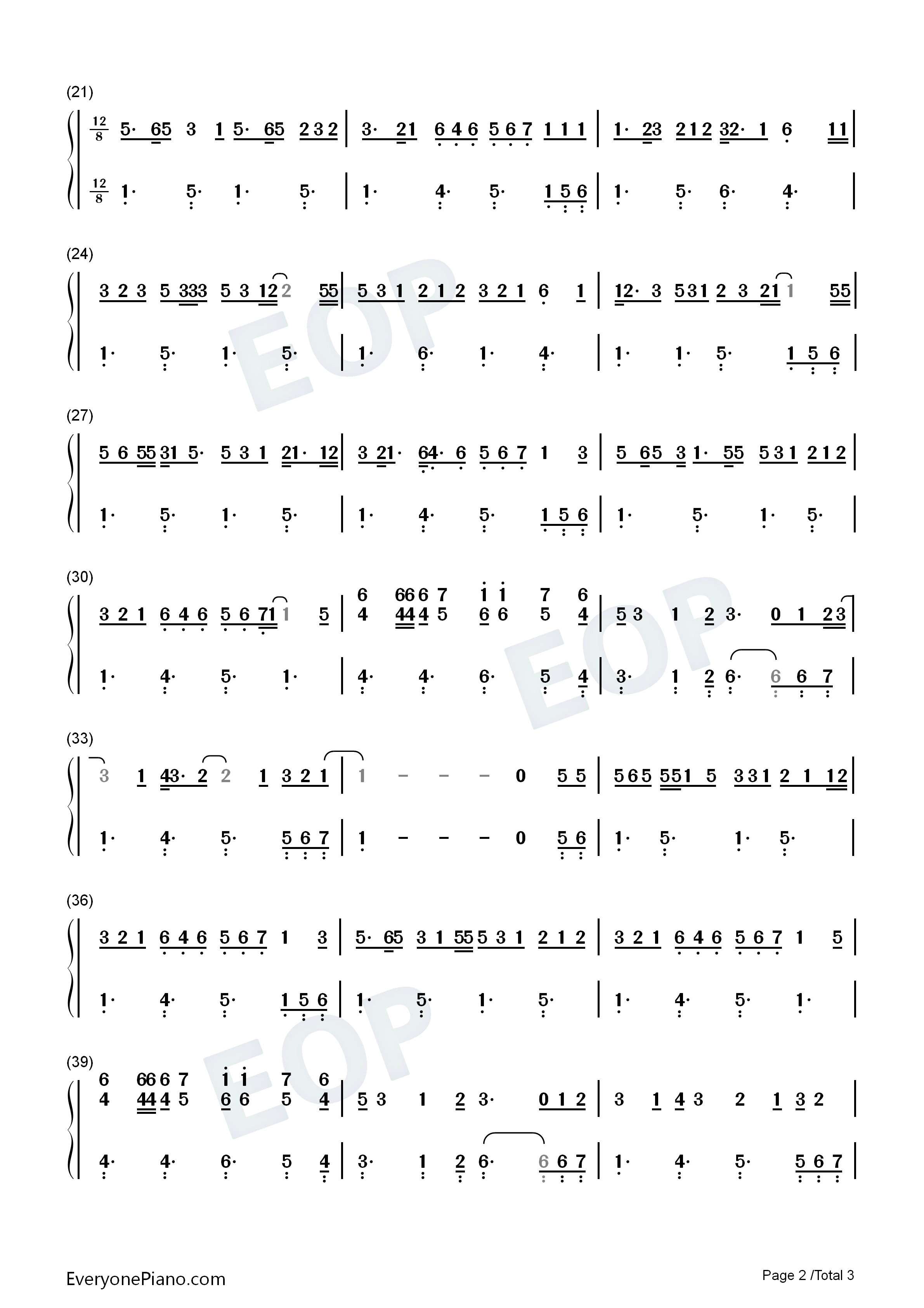 Fairytale_of_New_York钢琴简谱_The_Pogues_Kirsty_MacColl演唱