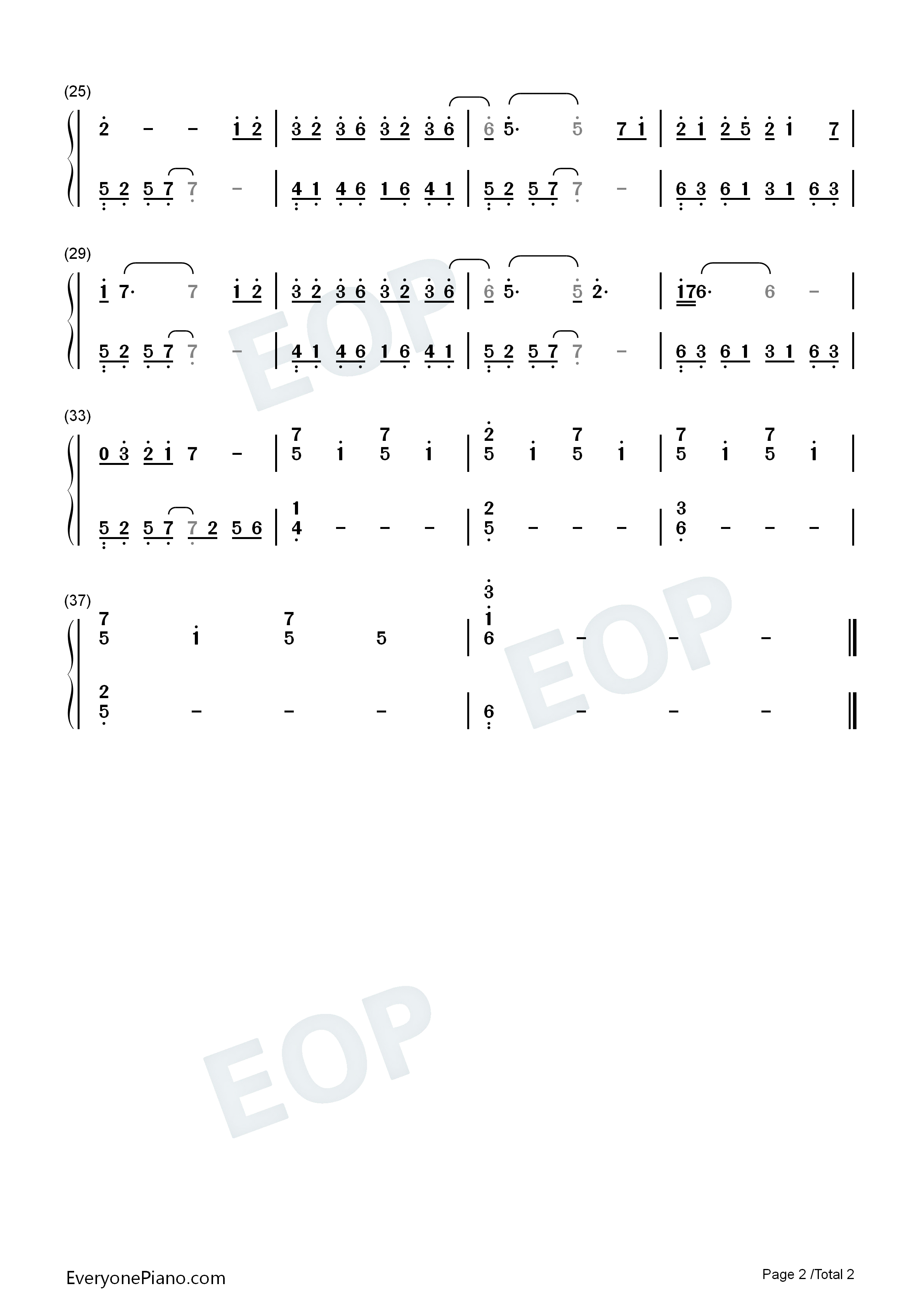 陌上花开钢琴简谱_小爱的妈演唱