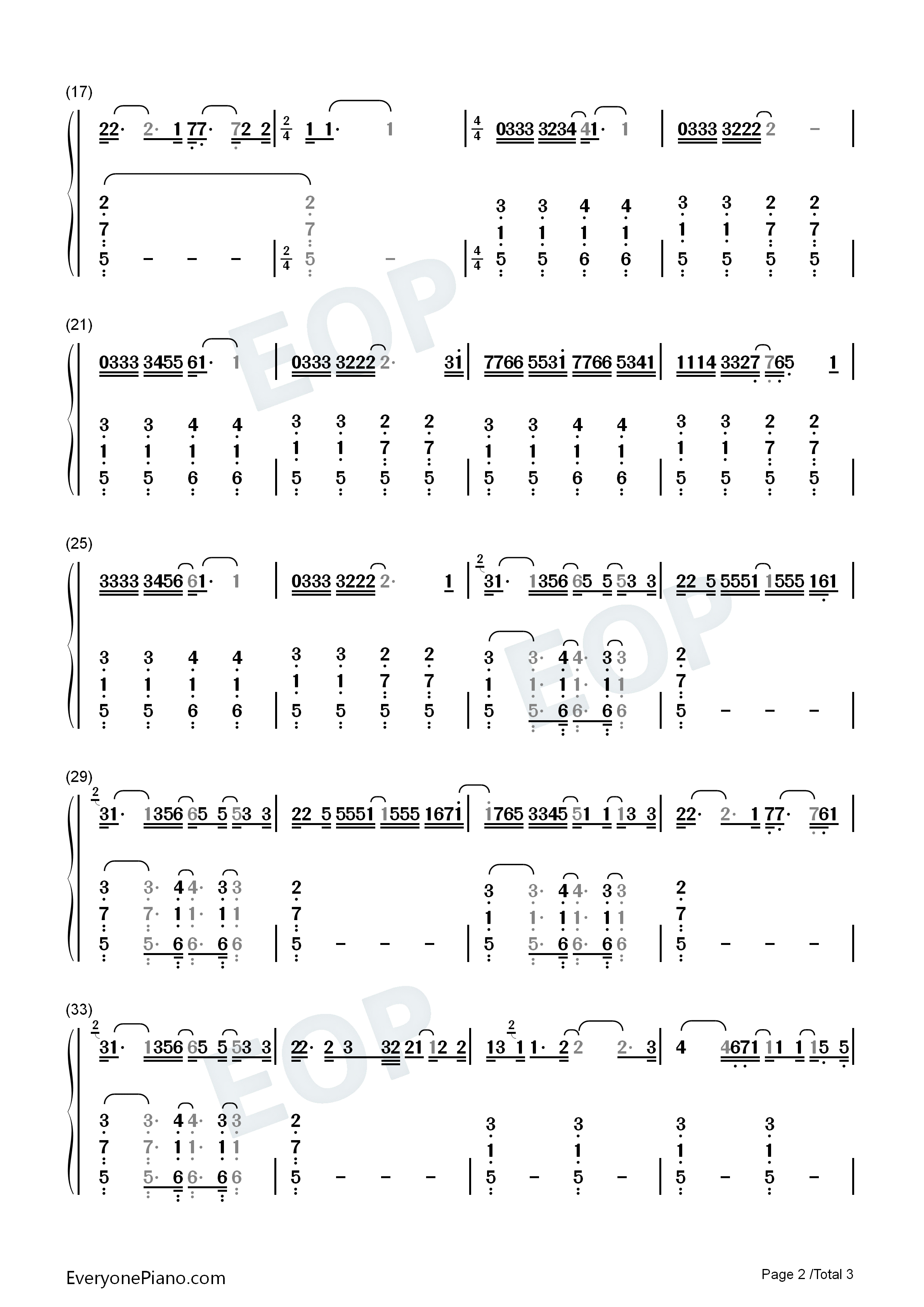 Anyone钢琴简谱_Justin_Bieber演唱