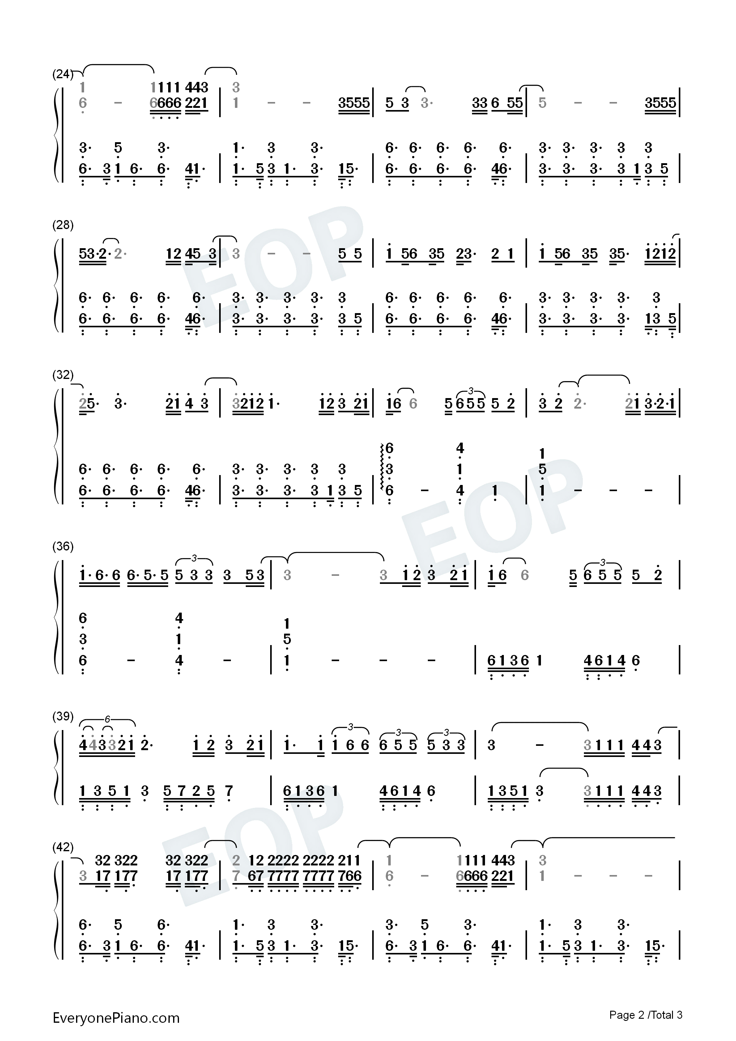 Invisible钢琴简谱_Anna_Clendening演唱