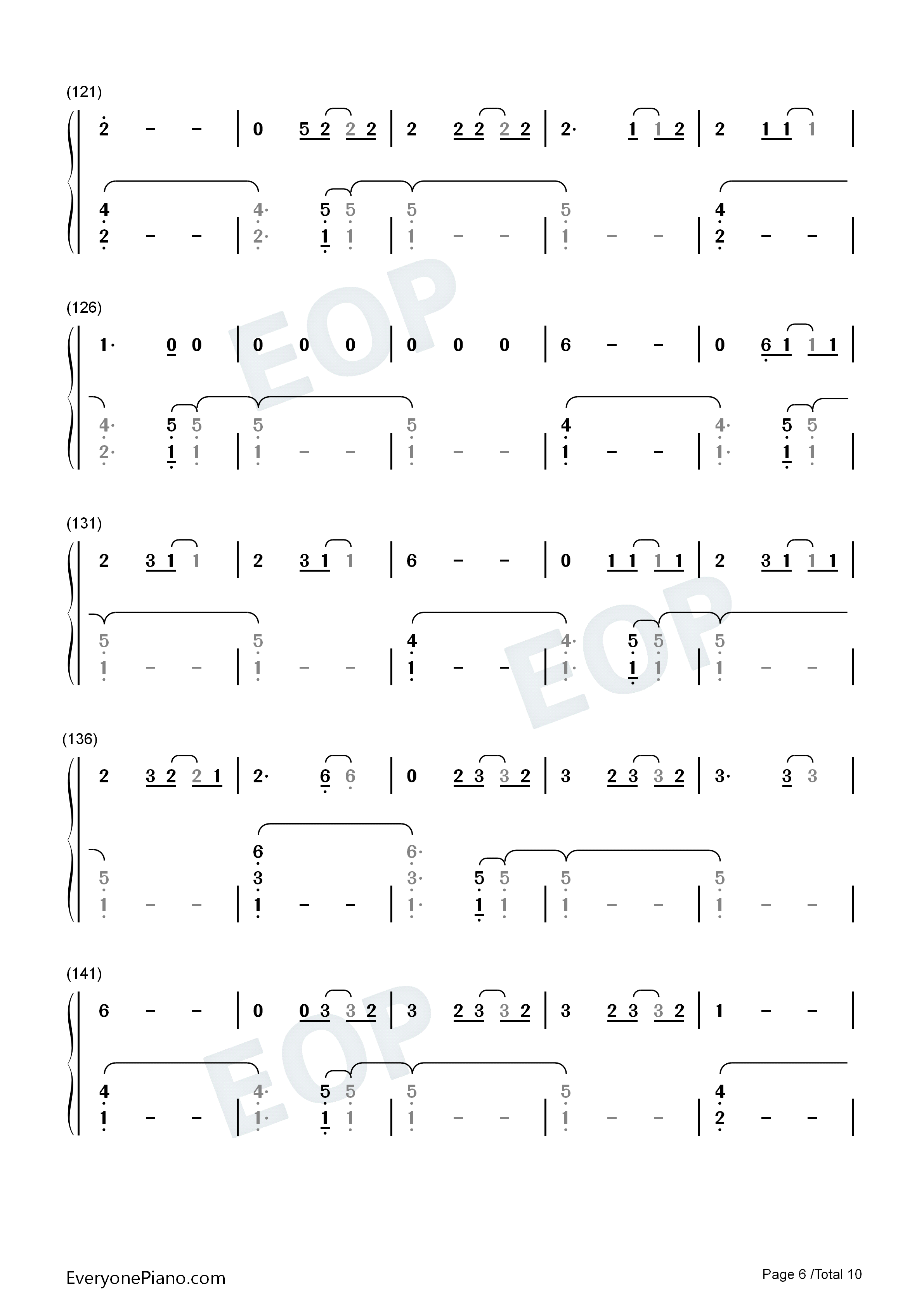 The_1钢琴简谱_Taylor_Swift演唱