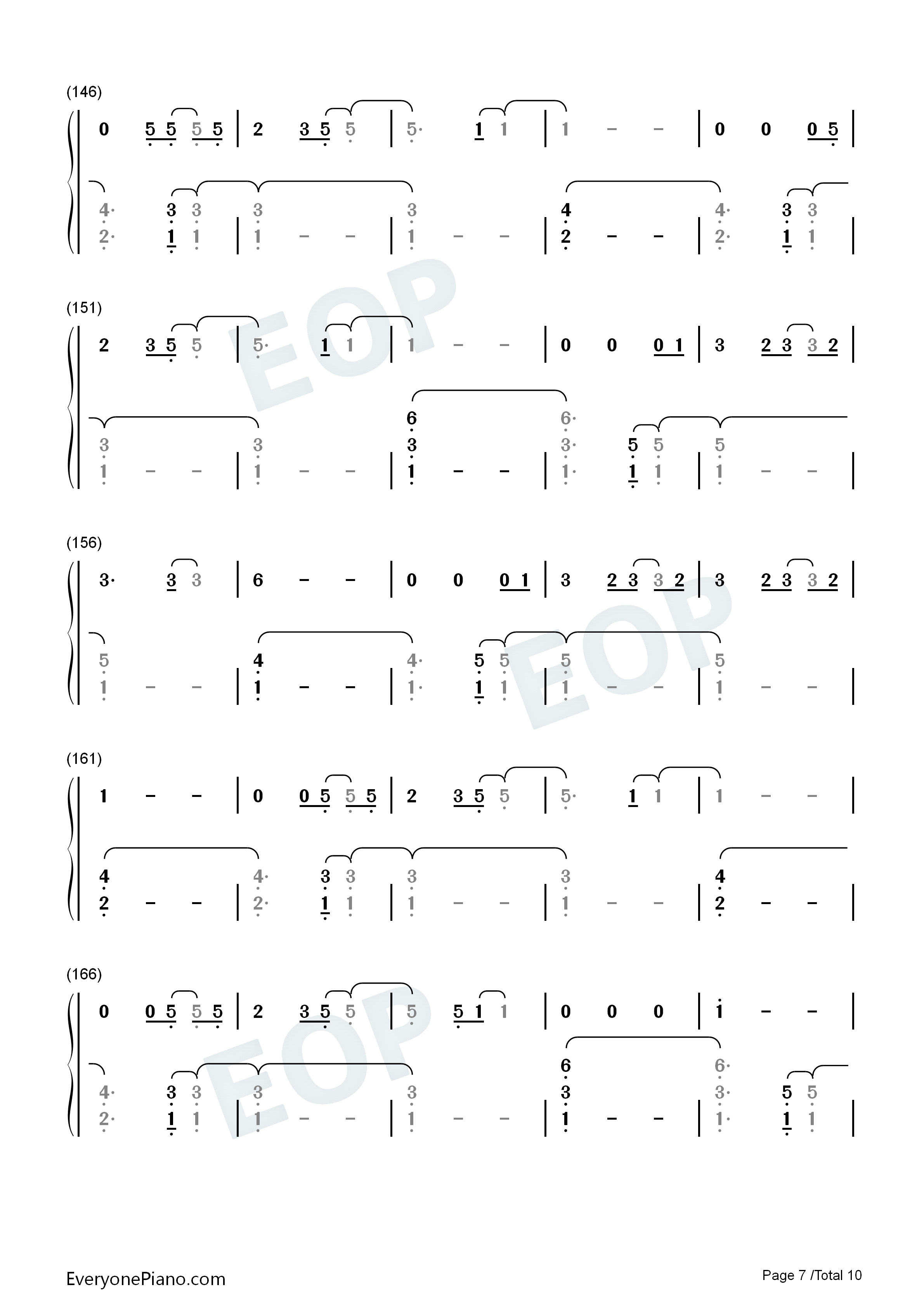 The_1钢琴简谱_Taylor_Swift演唱