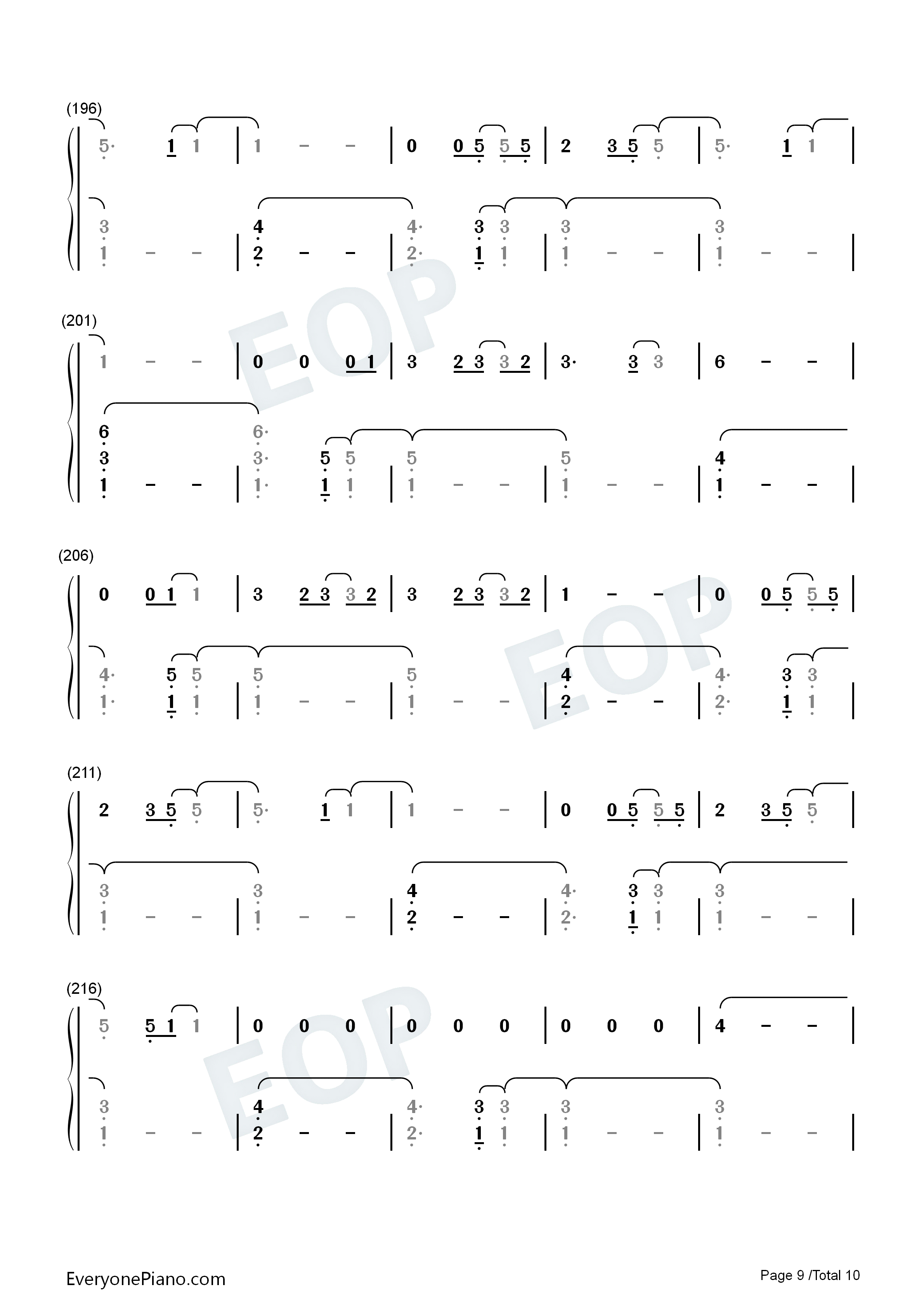 The_1钢琴简谱_Taylor_Swift演唱