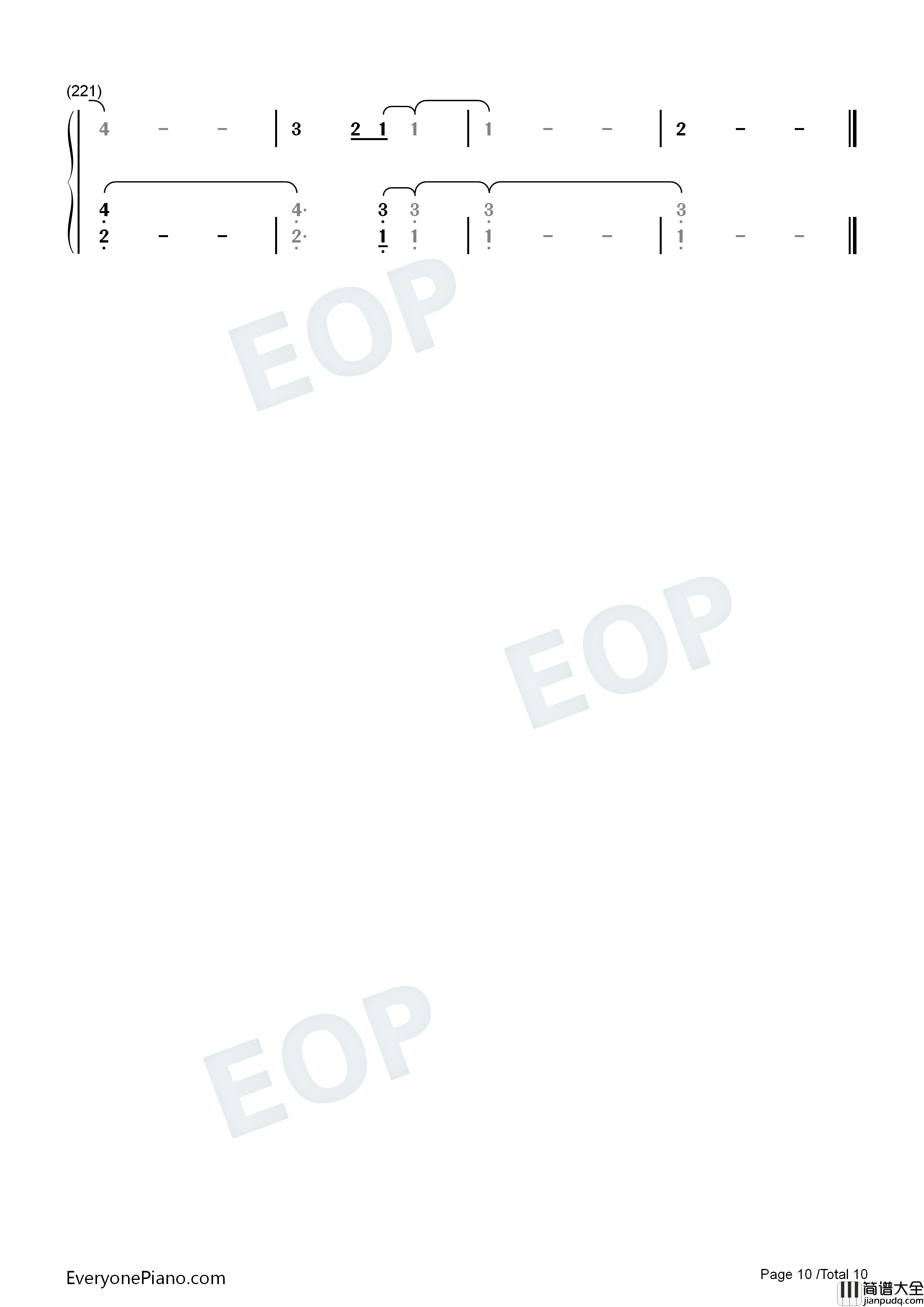 The_1钢琴简谱_Taylor_Swift演唱