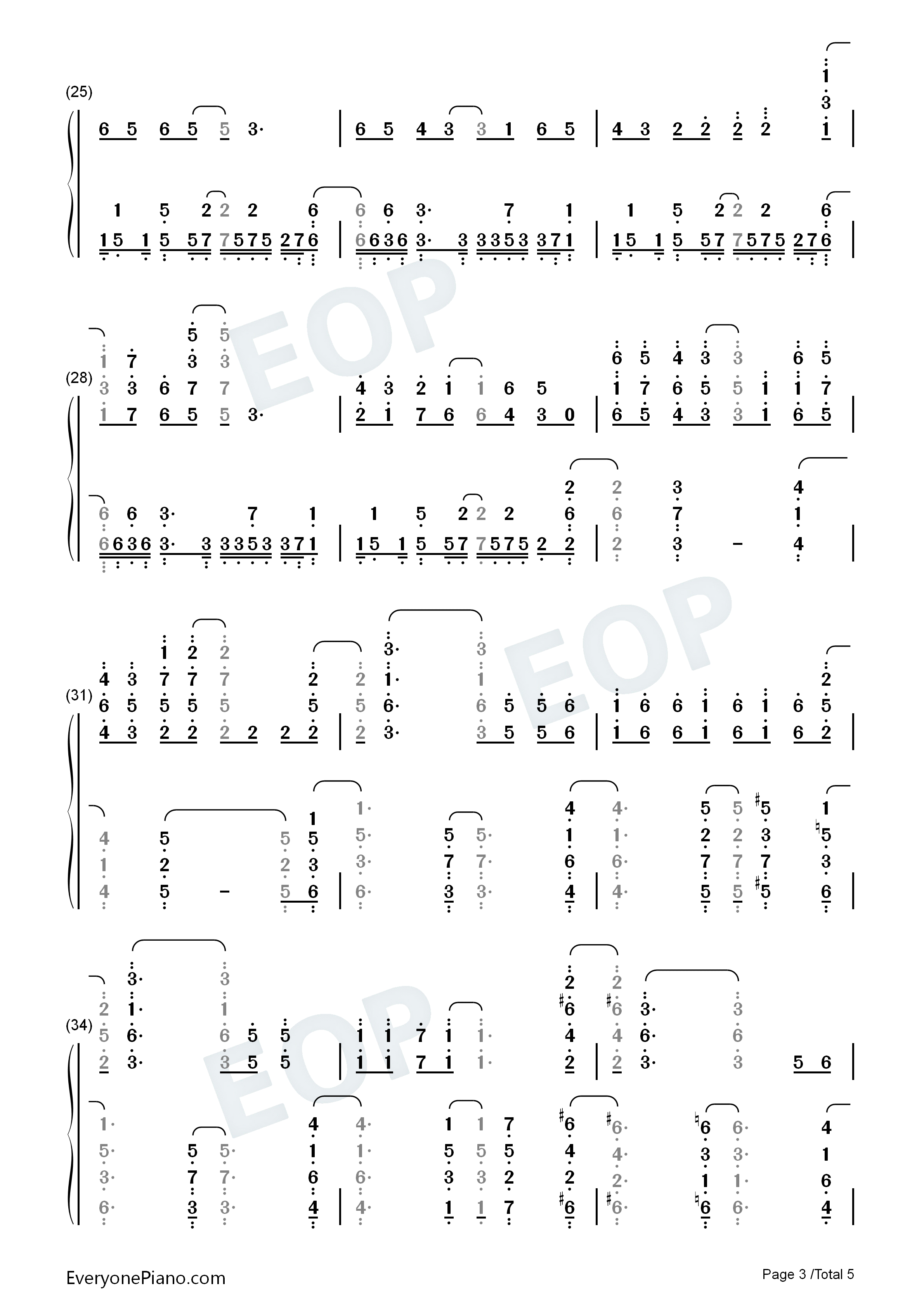 Force钢琴简谱_TXT演唱