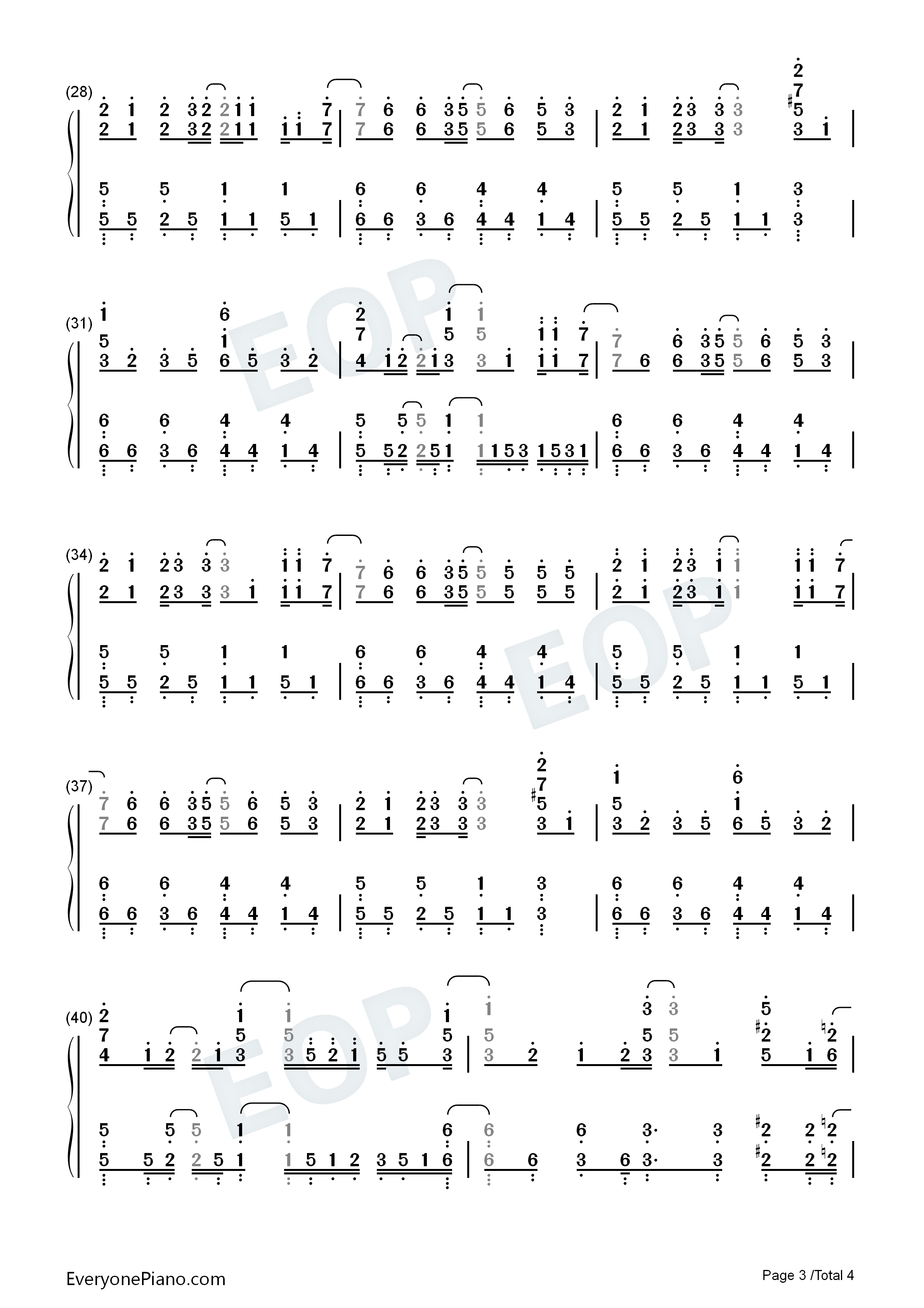 アイデンティティ钢琴简谱_秋山黄色演唱