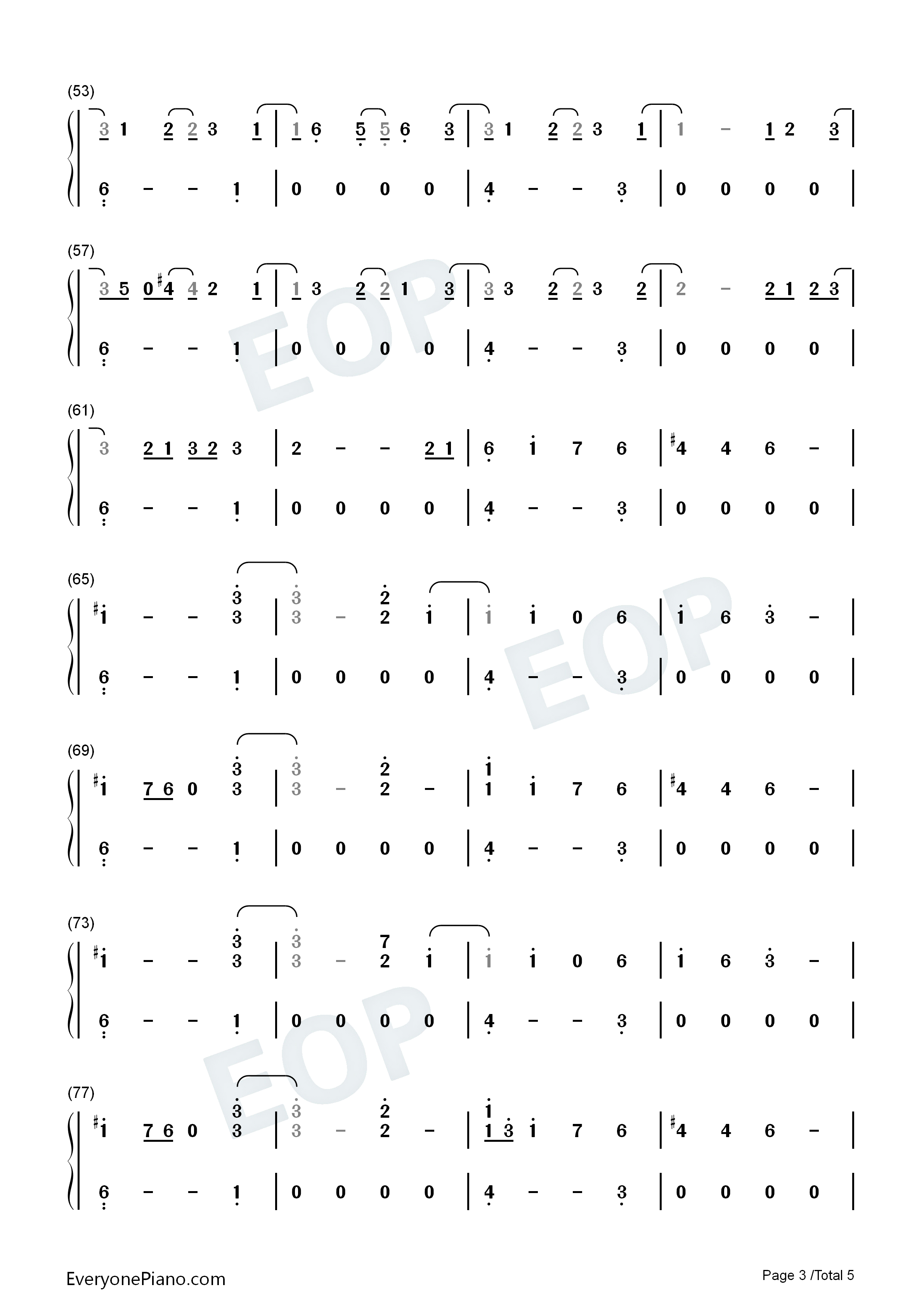 My_Hair钢琴简谱_Ariana_Grande演唱