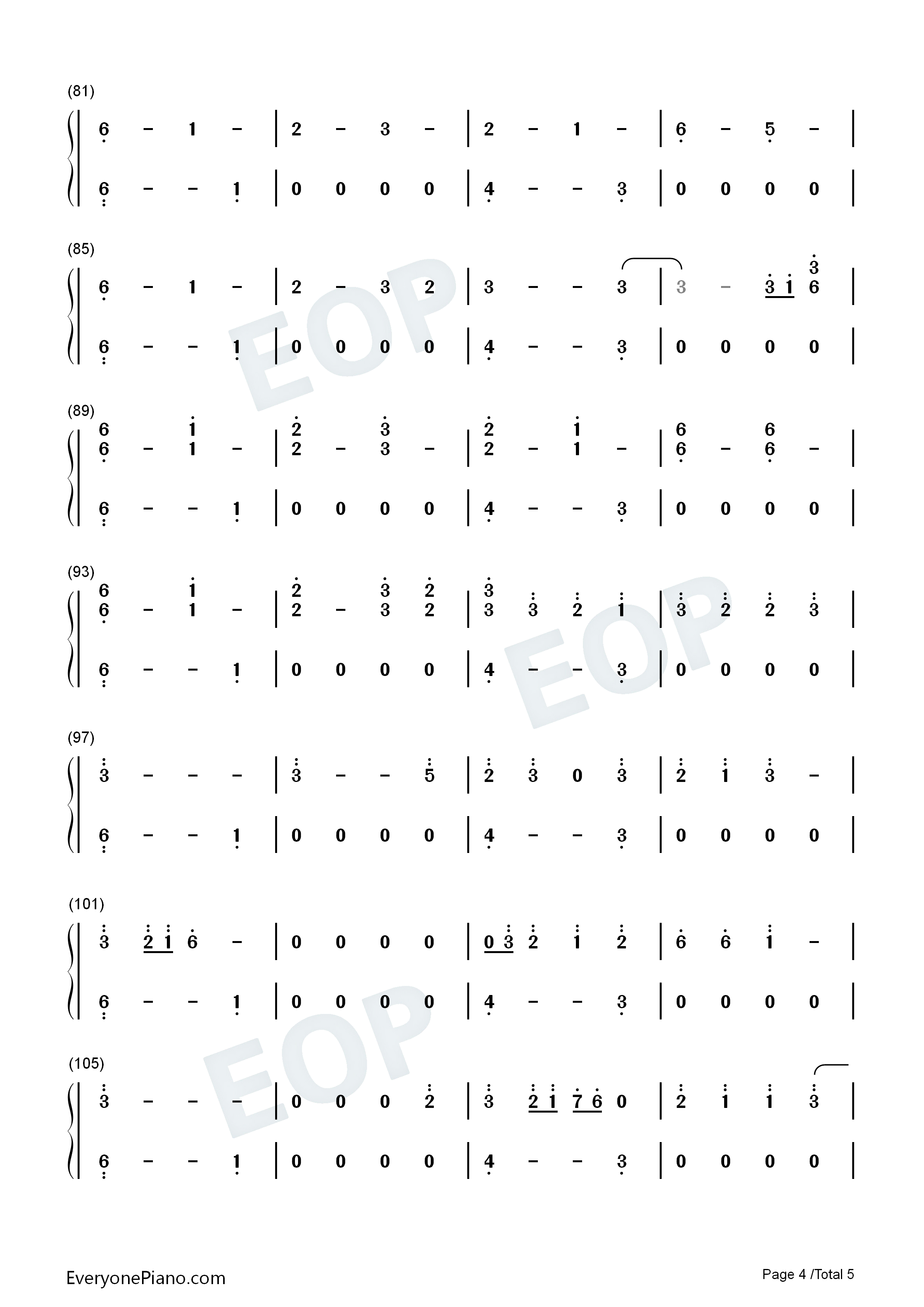 My_Hair钢琴简谱_Ariana_Grande演唱