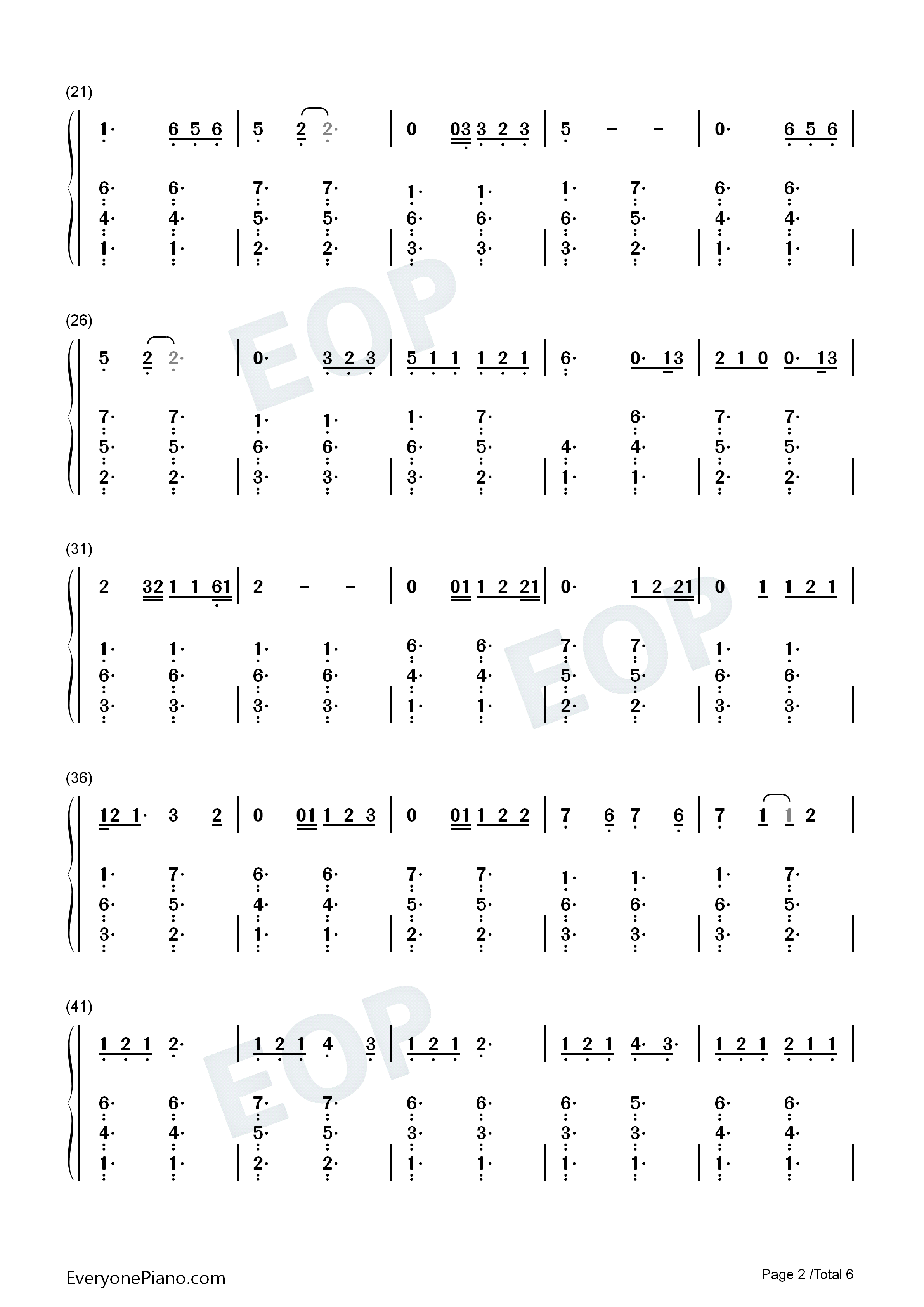 Chemtrails_Over_The_Country_Club钢琴简谱_Lana_Del_Rey演唱