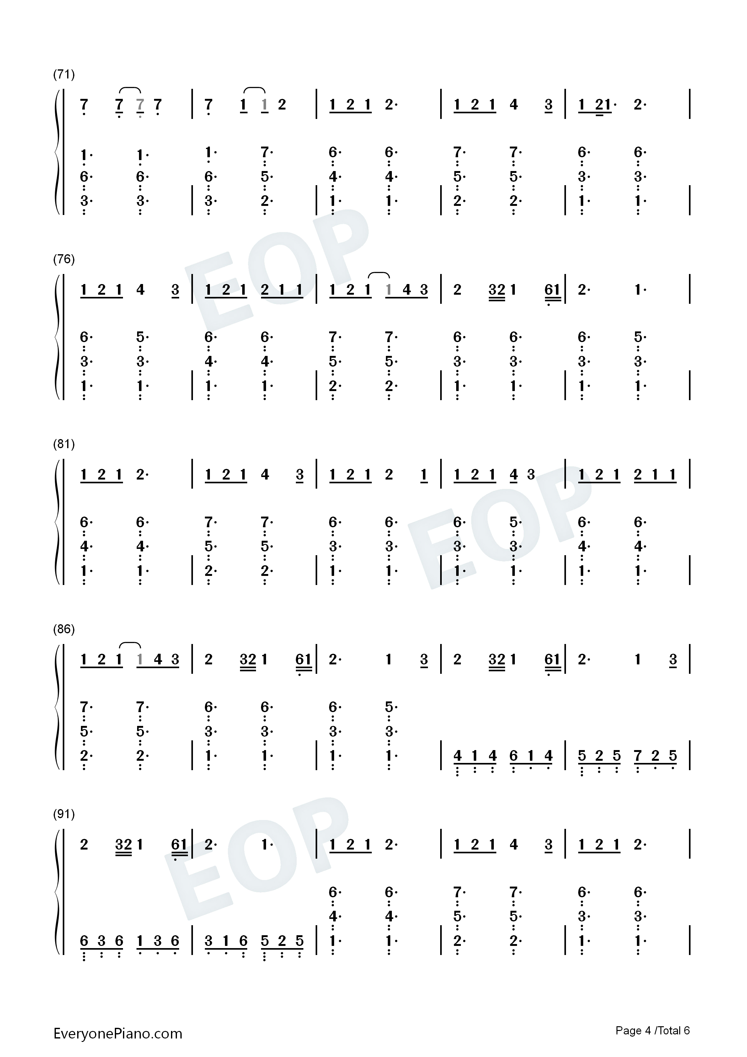 Chemtrails_Over_The_Country_Club钢琴简谱_Lana_Del_Rey演唱