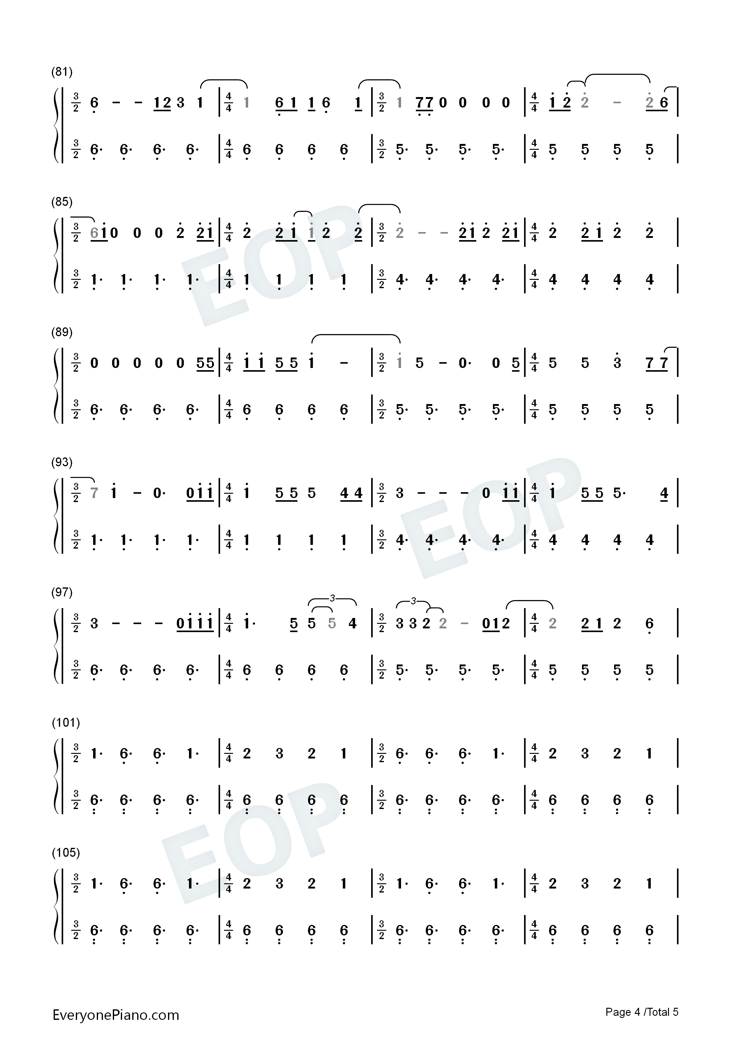 Tolerate_It钢琴简谱_Taylor_Swift演唱