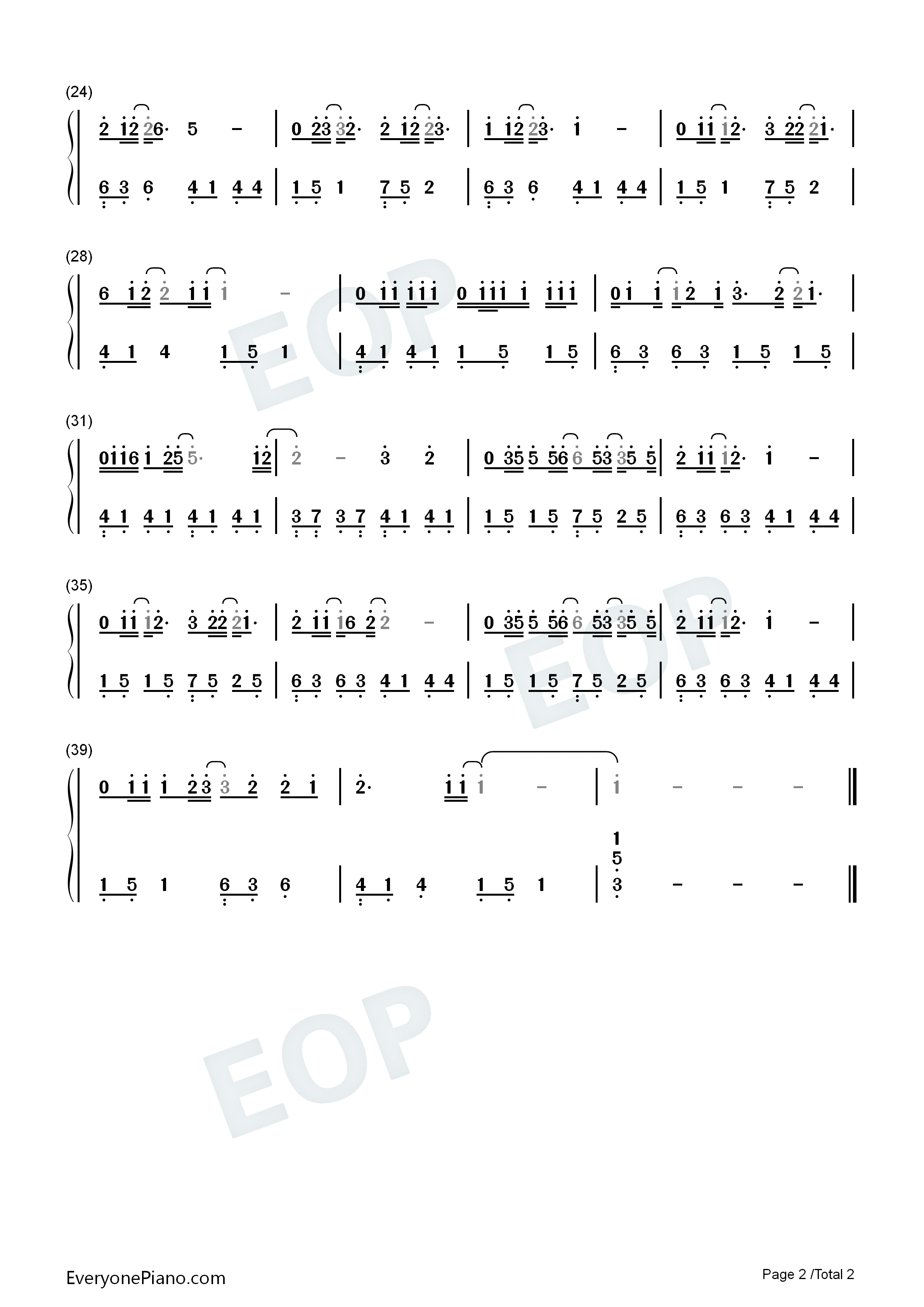 花满楼钢琴简谱_许嵩演唱