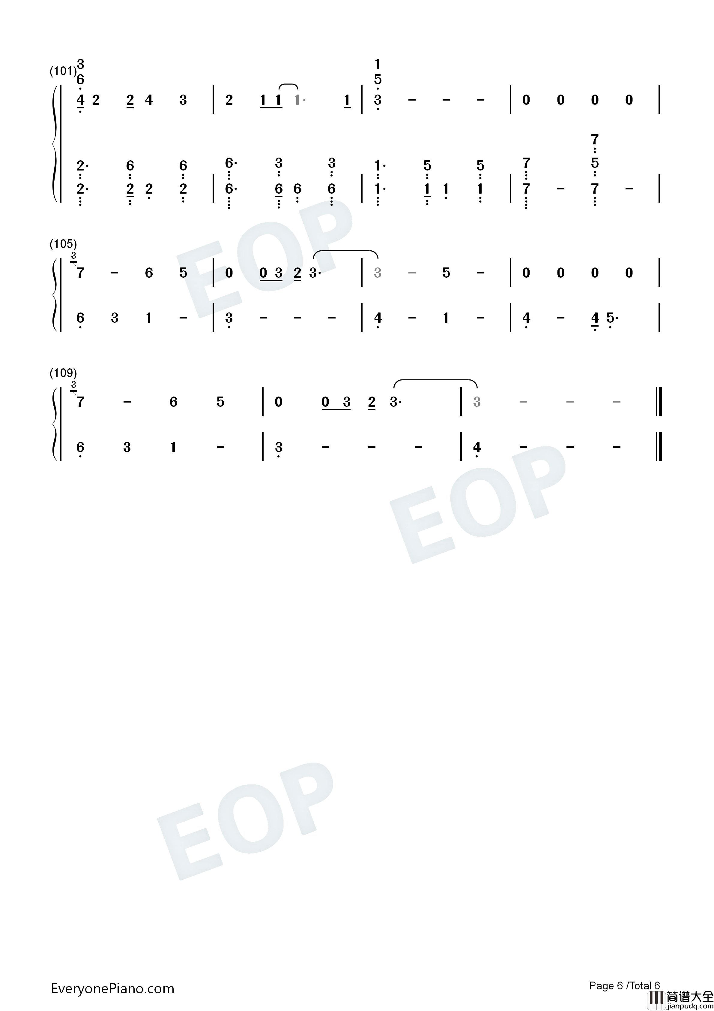 Modus钢琴简谱_Joji演唱