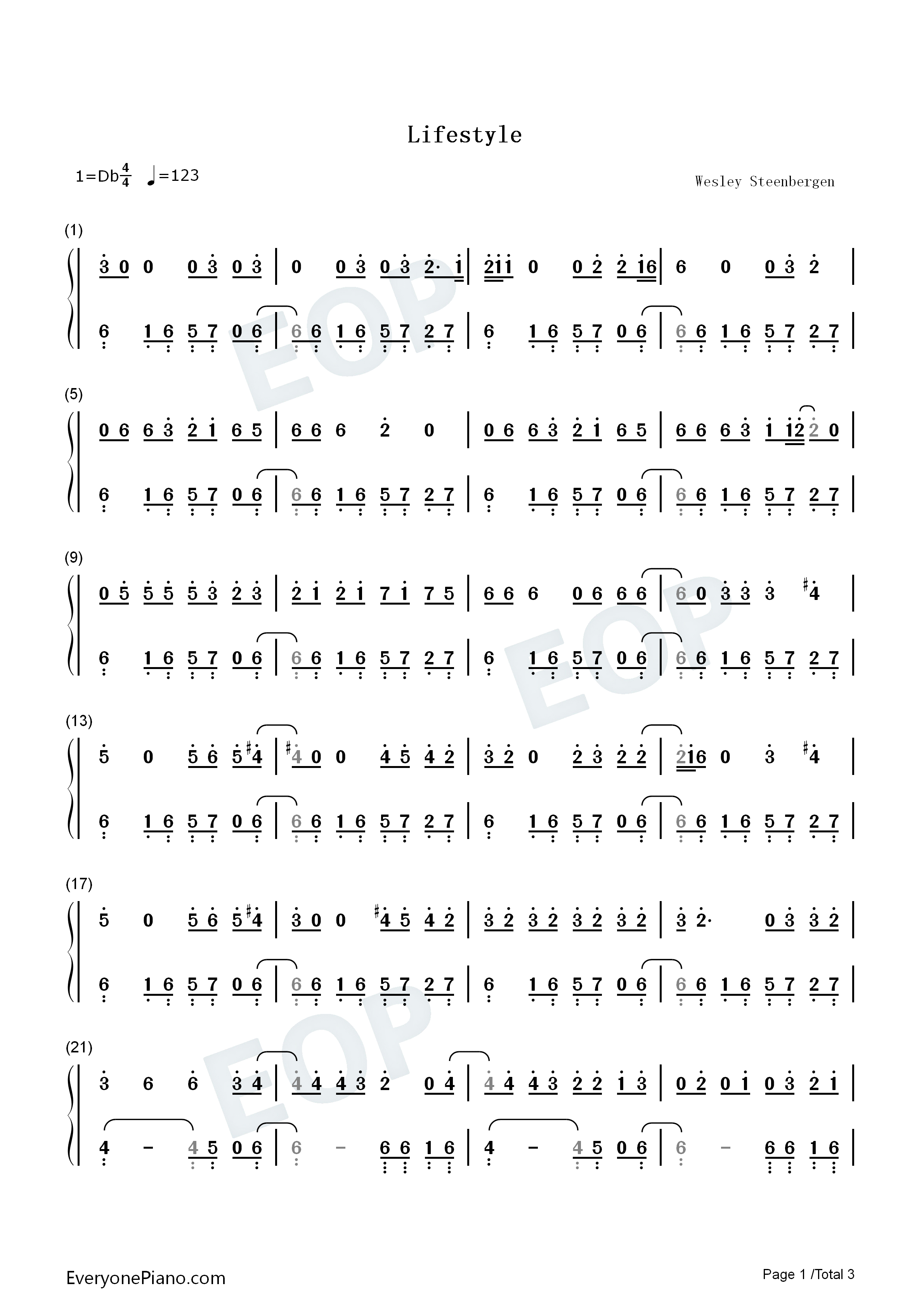 Lifestyle钢琴简谱_Jason_Derulo_Adam_Levine演唱